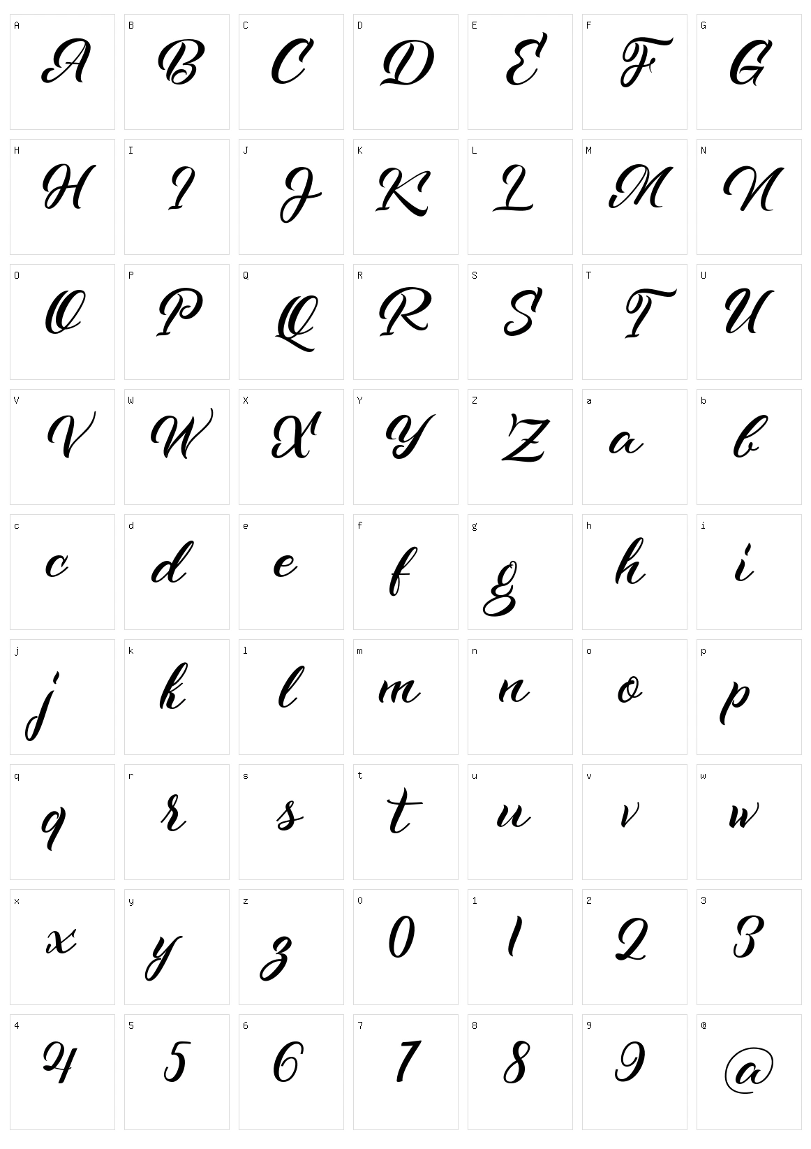 Kenshington Character Set