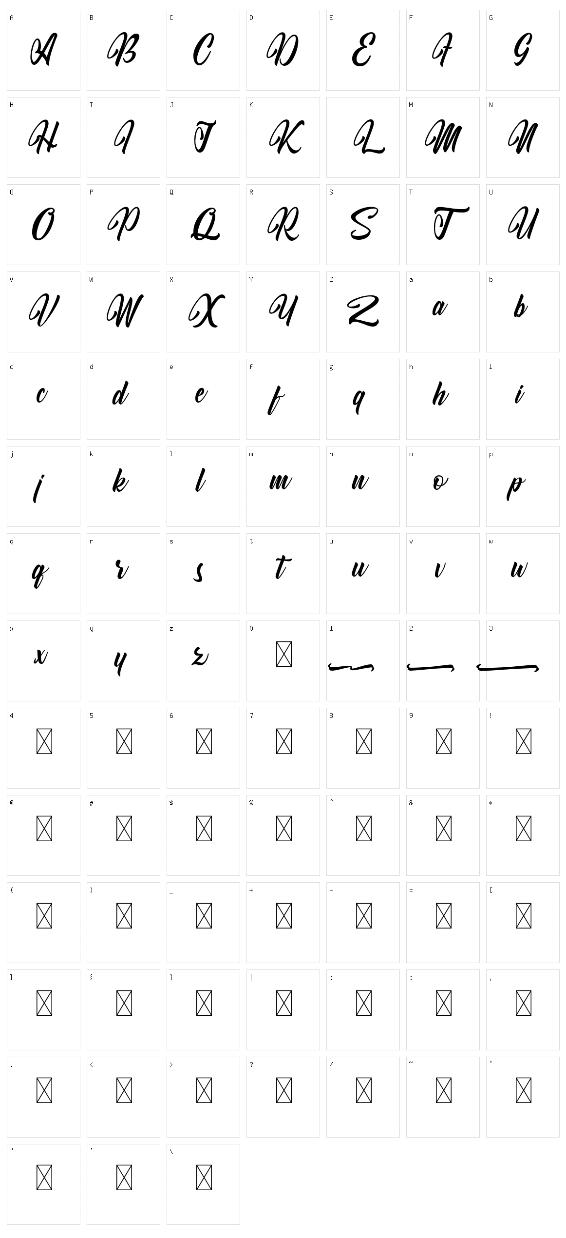 Kodinah Diary Character Set