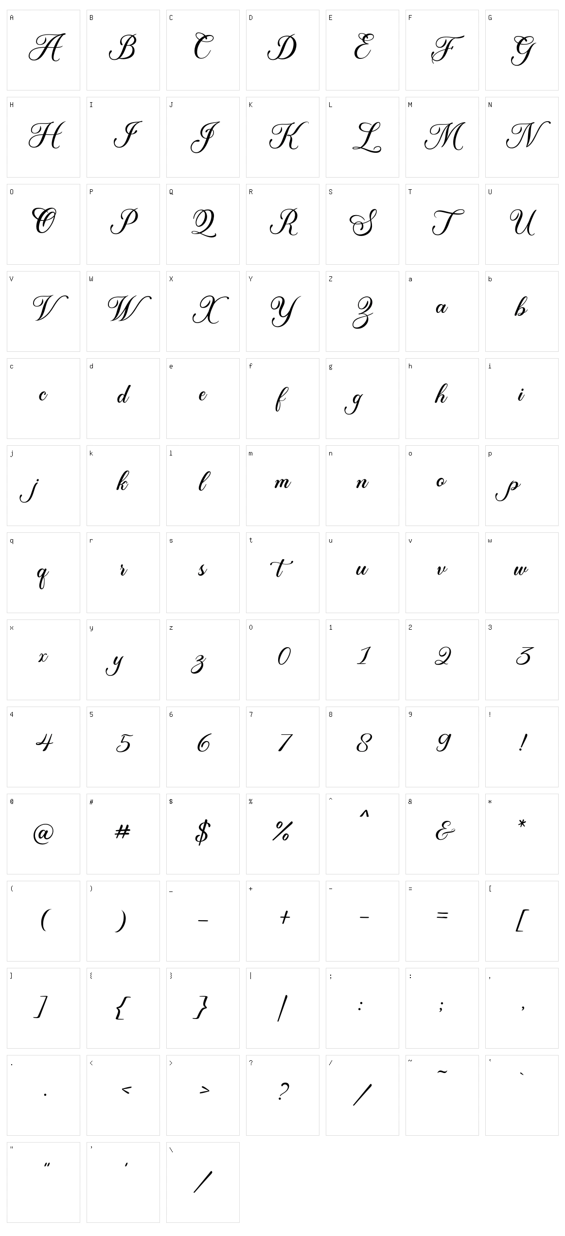 Madina Character Set