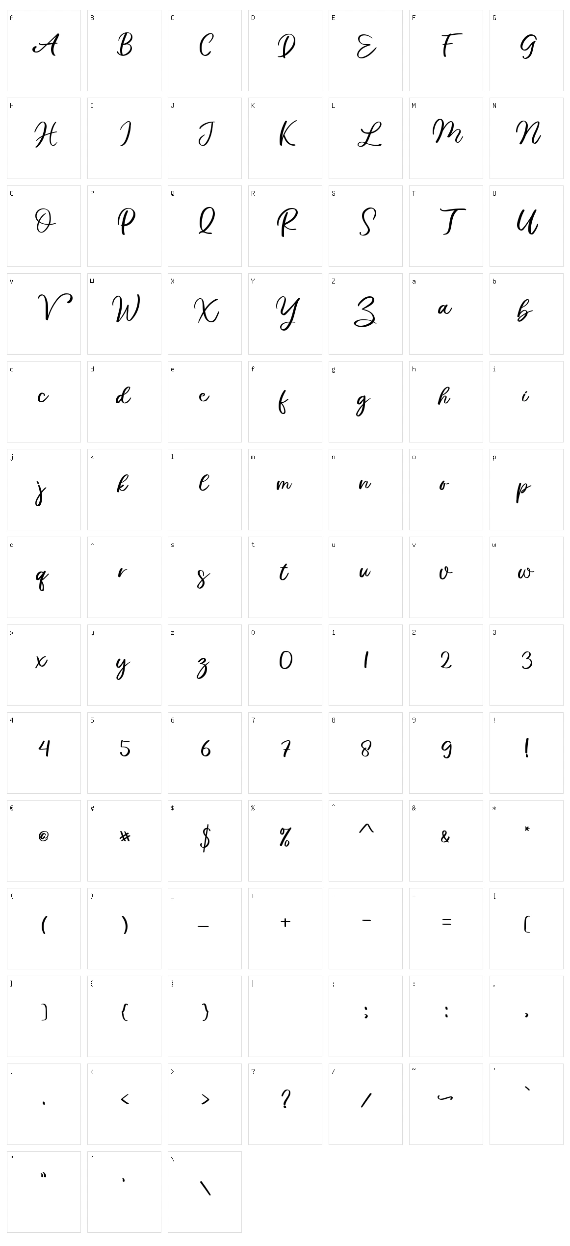 Magical Character Set