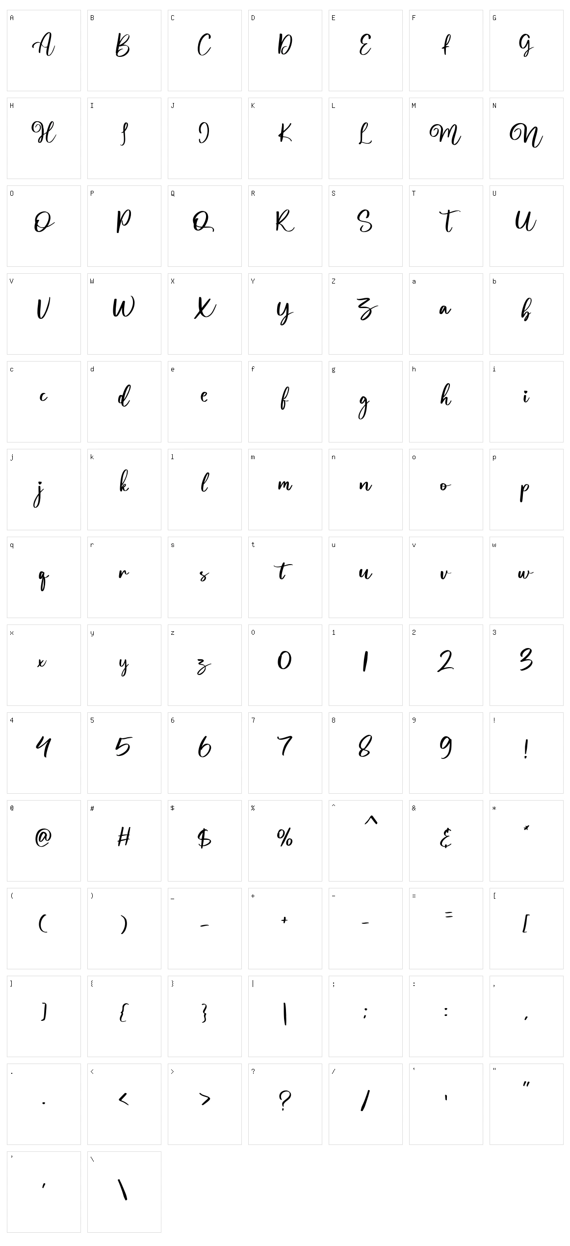 Magnolia Character Set