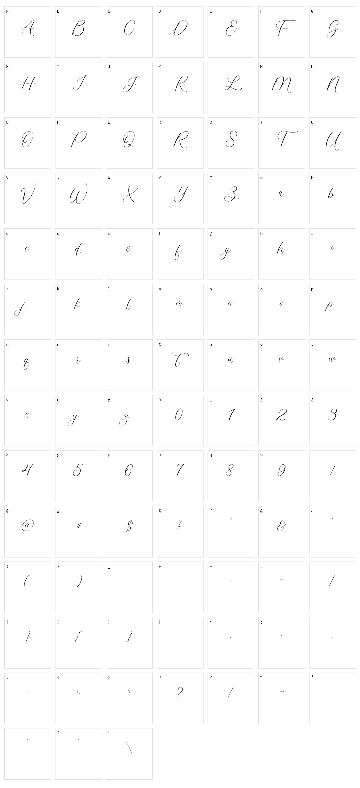 Maligai Character Set