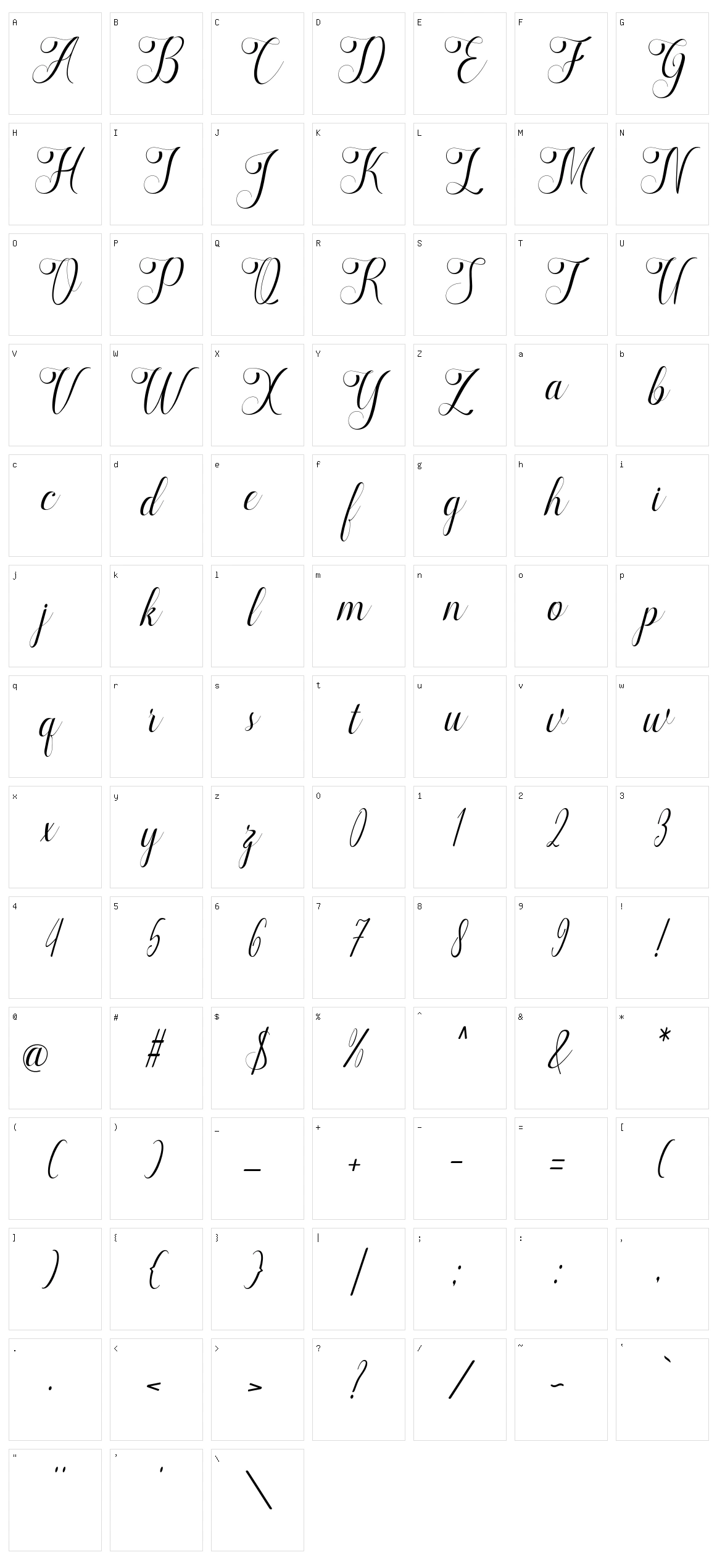 Marketing Character Set