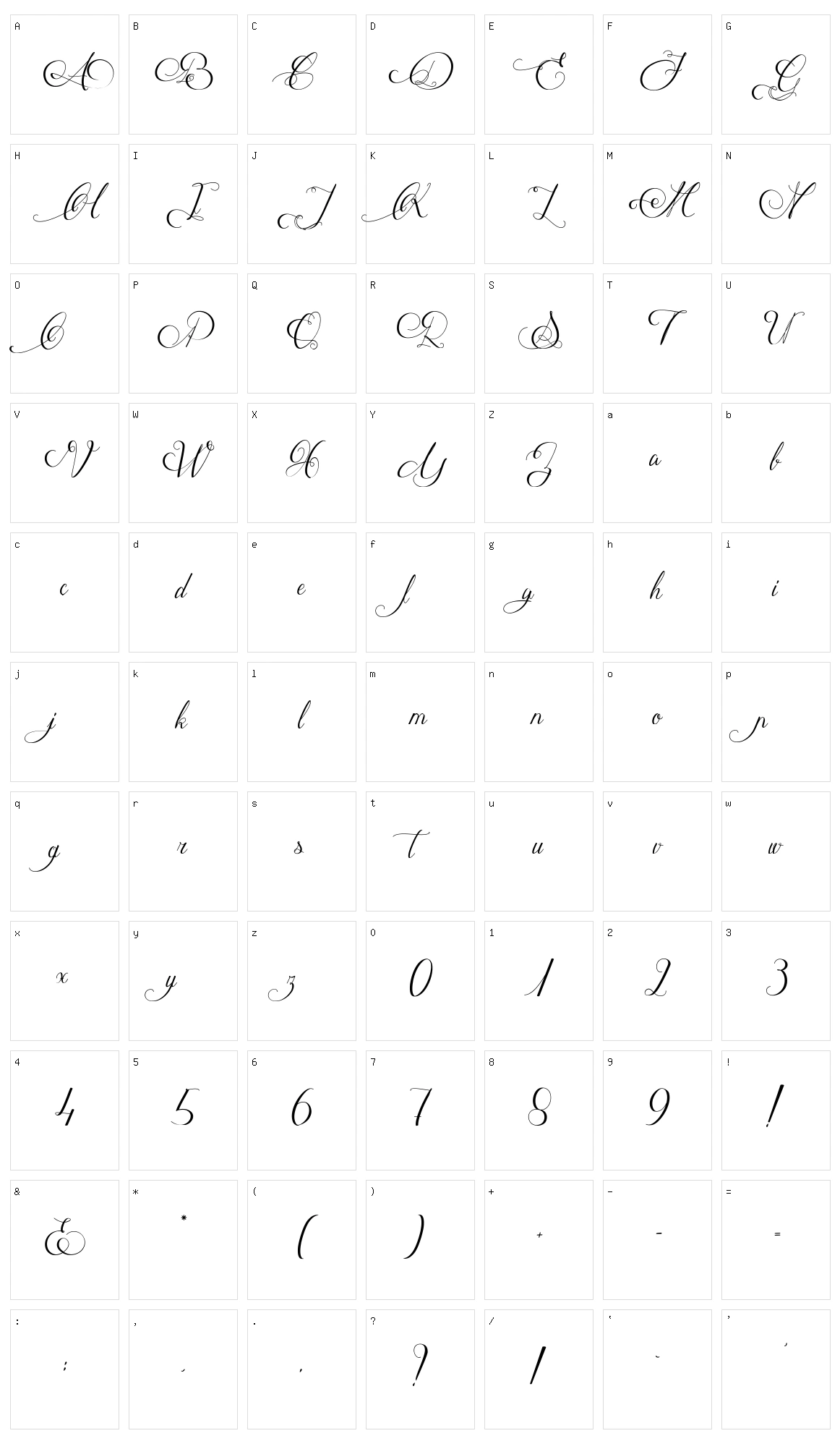 Mathilde Castleland Character Set