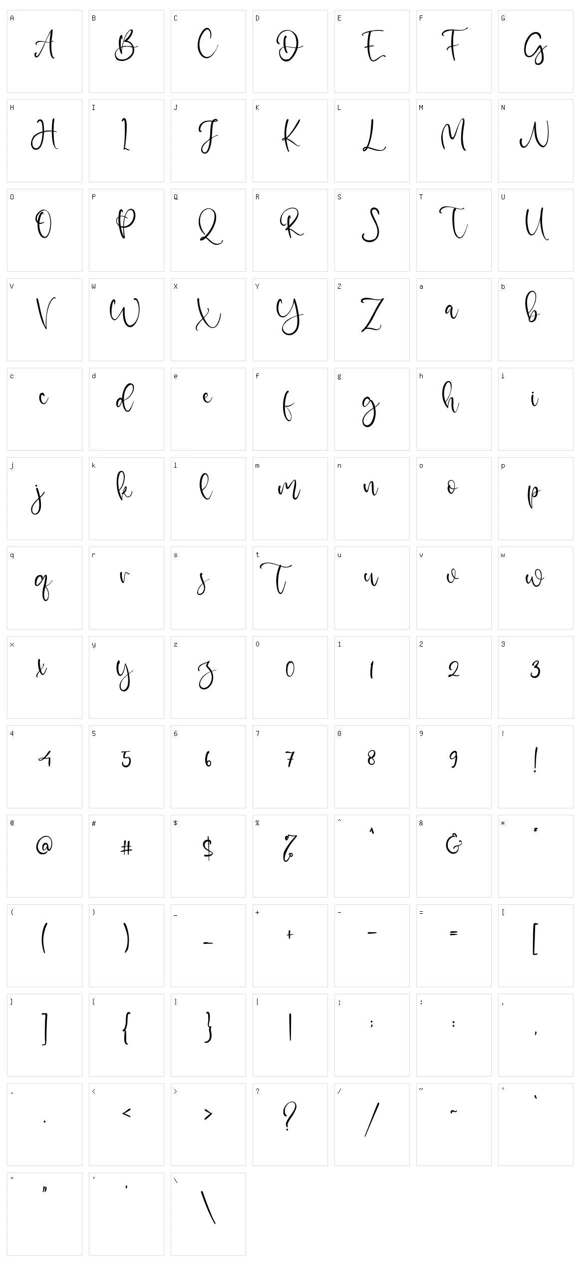 Meat Feast Character Set