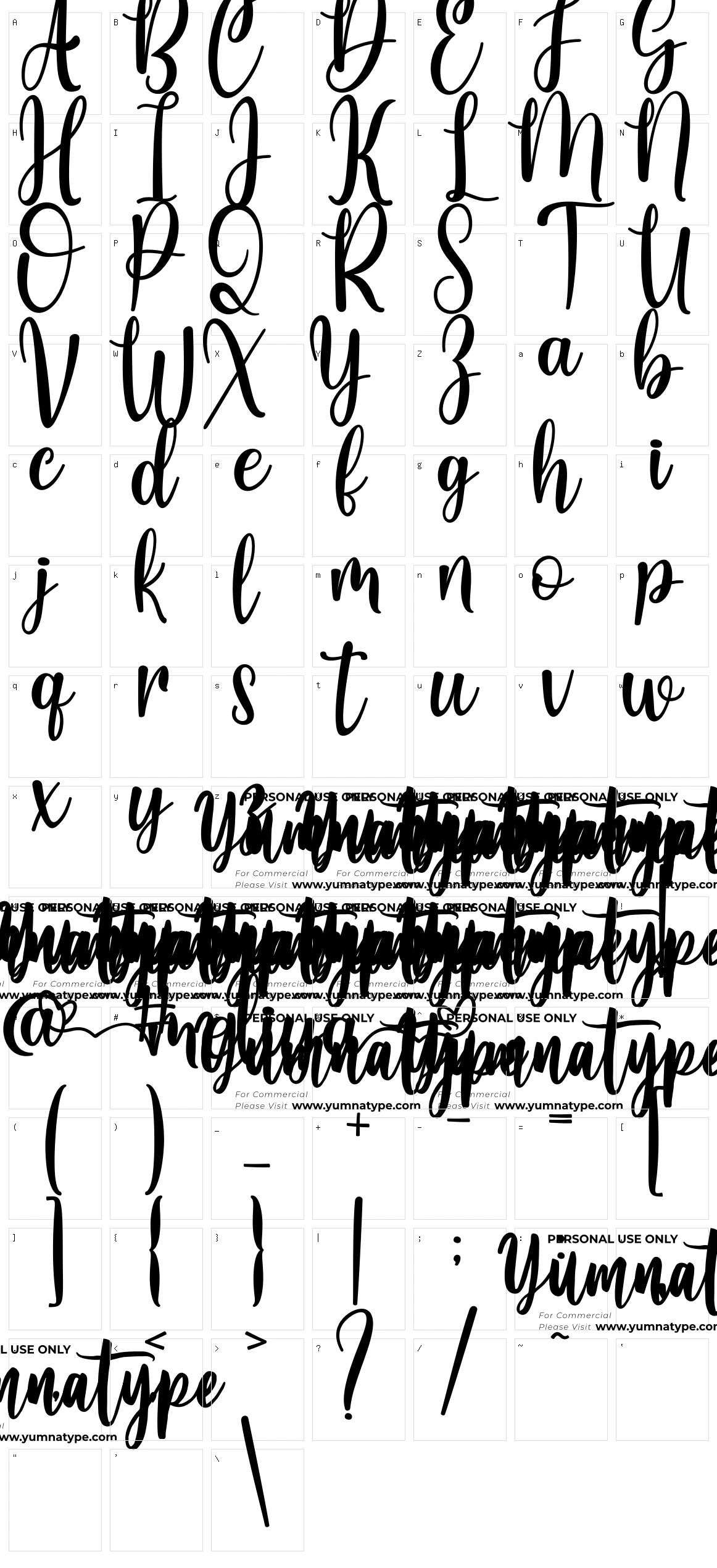 Meliya Character Set