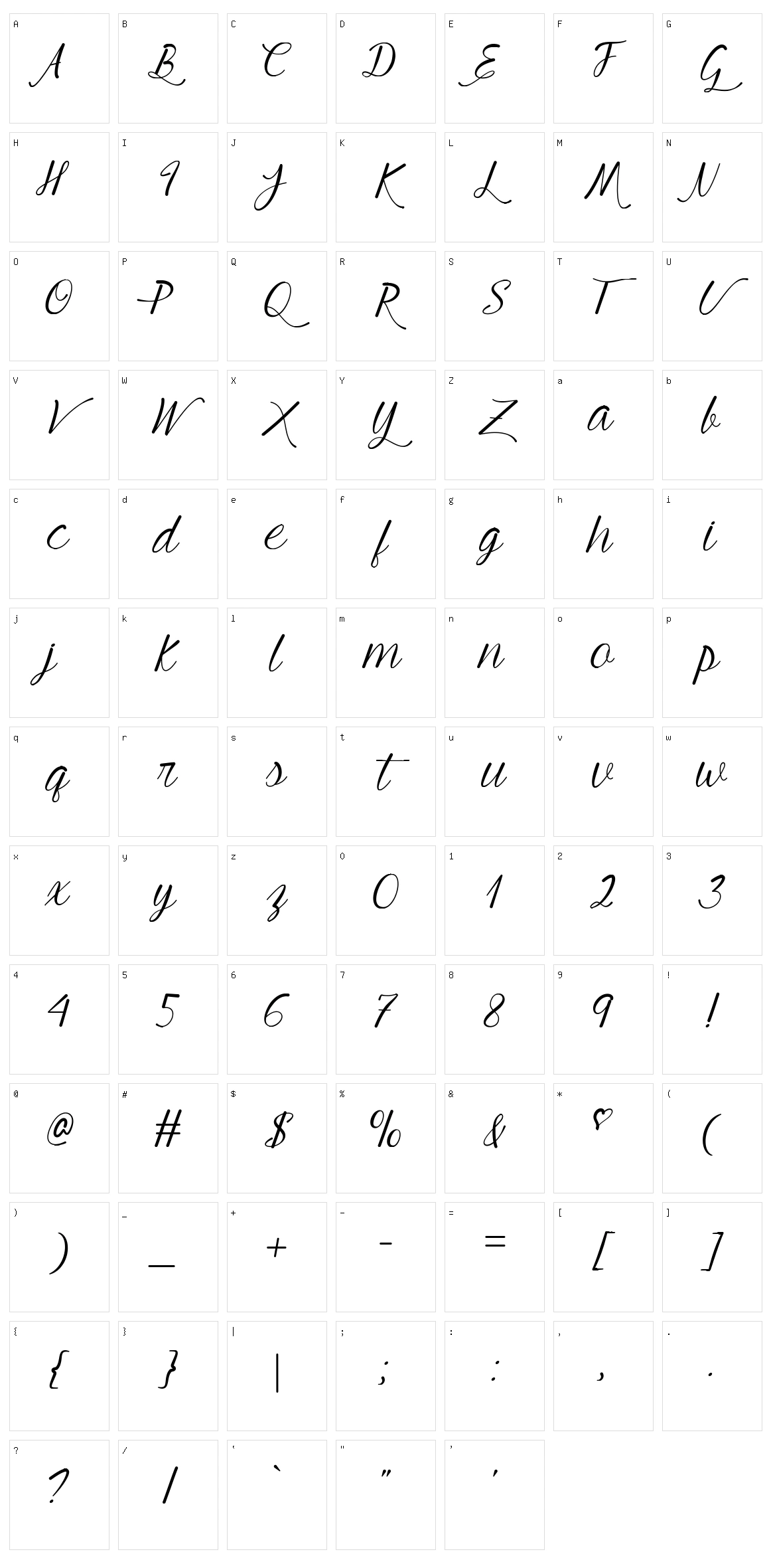 Mf Young & Beautiful Character Set