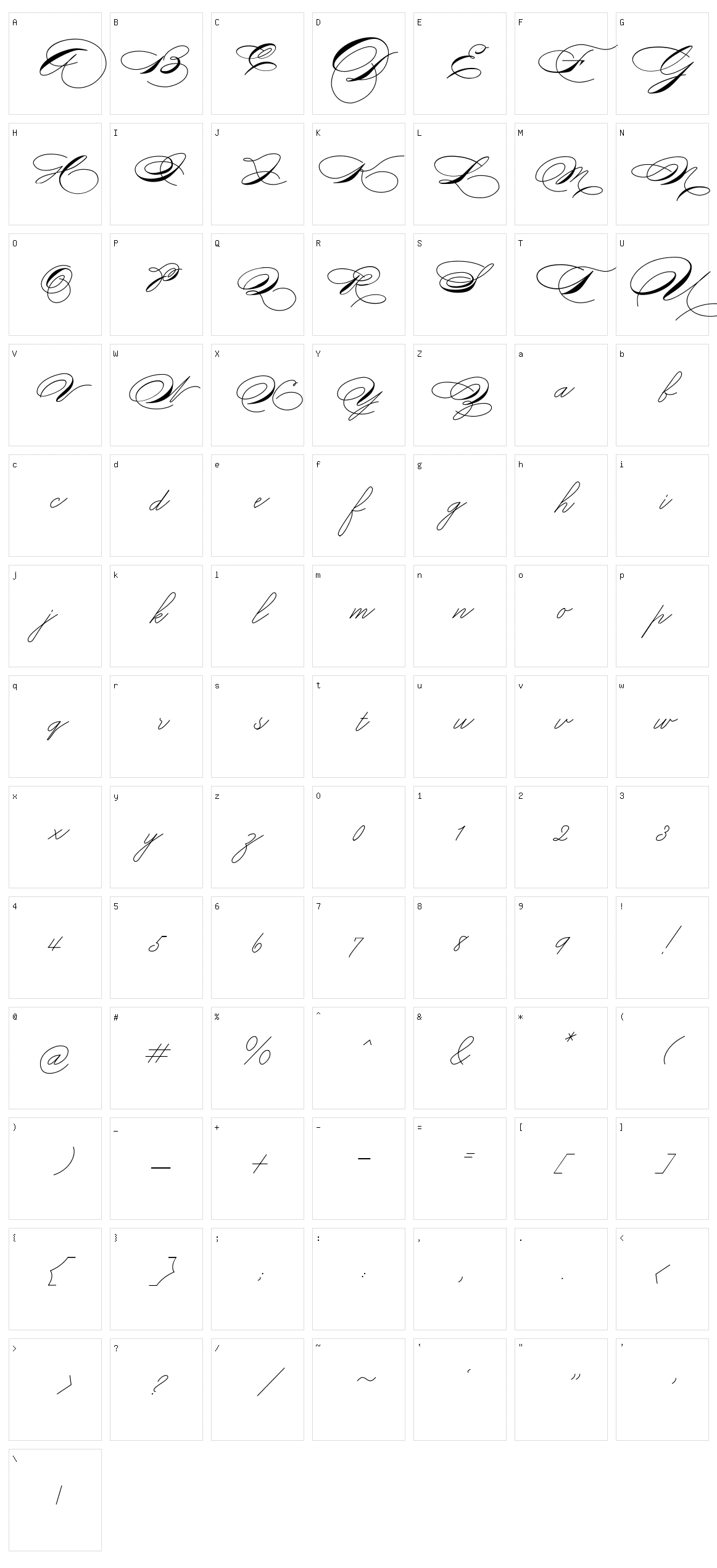 Mike Ferrari 16017 Character Set