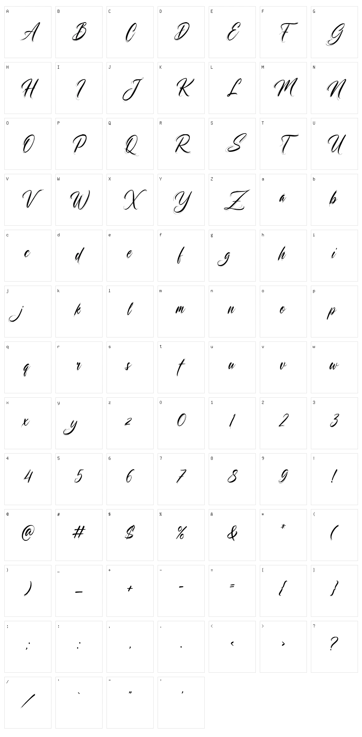 Mirthful Children Character Set