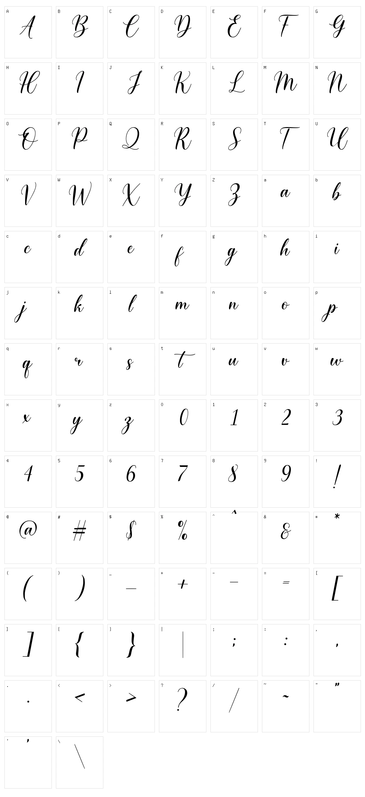 Mistery Heart Character Set