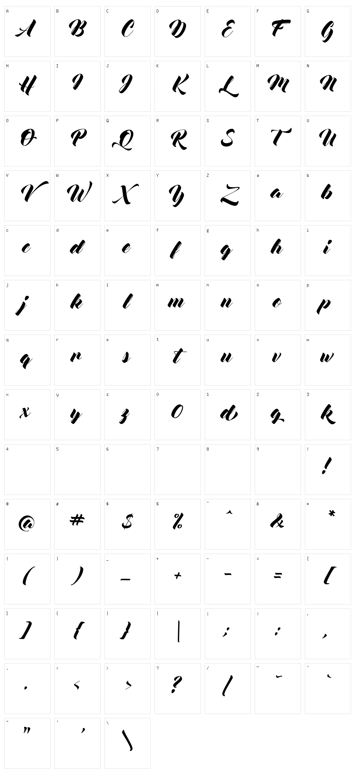 Mocking Bird Character Set