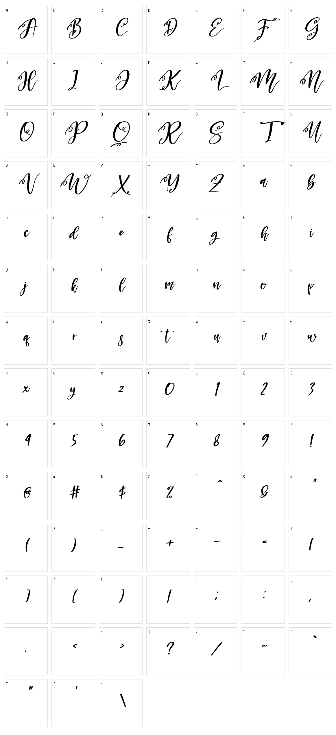 Monday Holiday Character Set