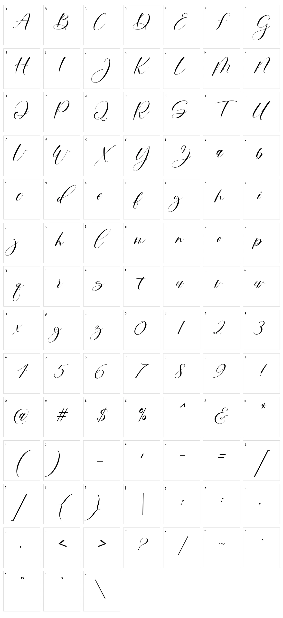 Mortyni Character Set