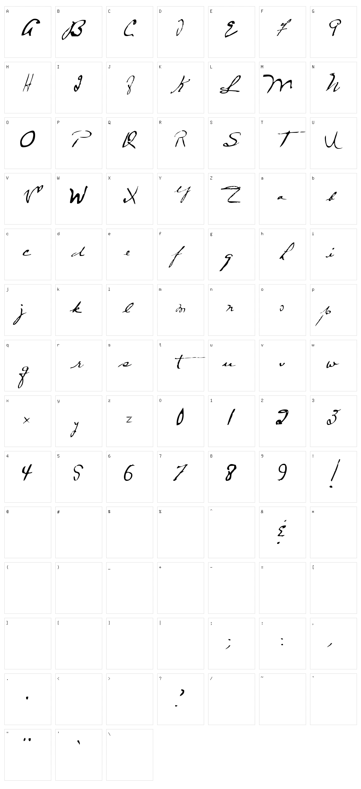 MTF Frozen Solid Character Set