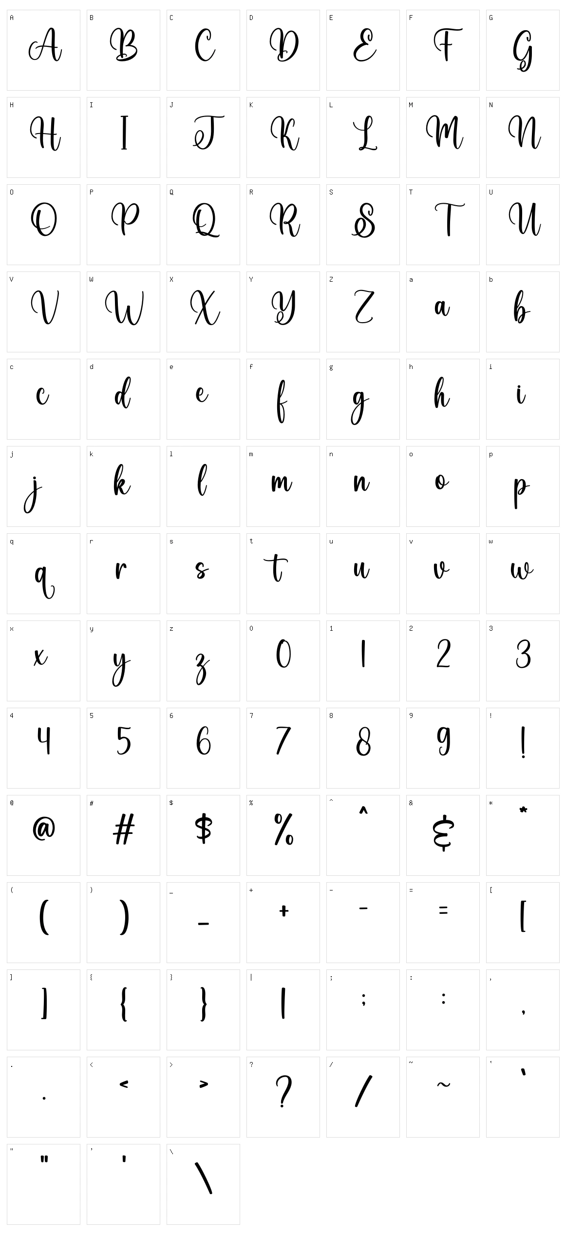 My Soul Character Set