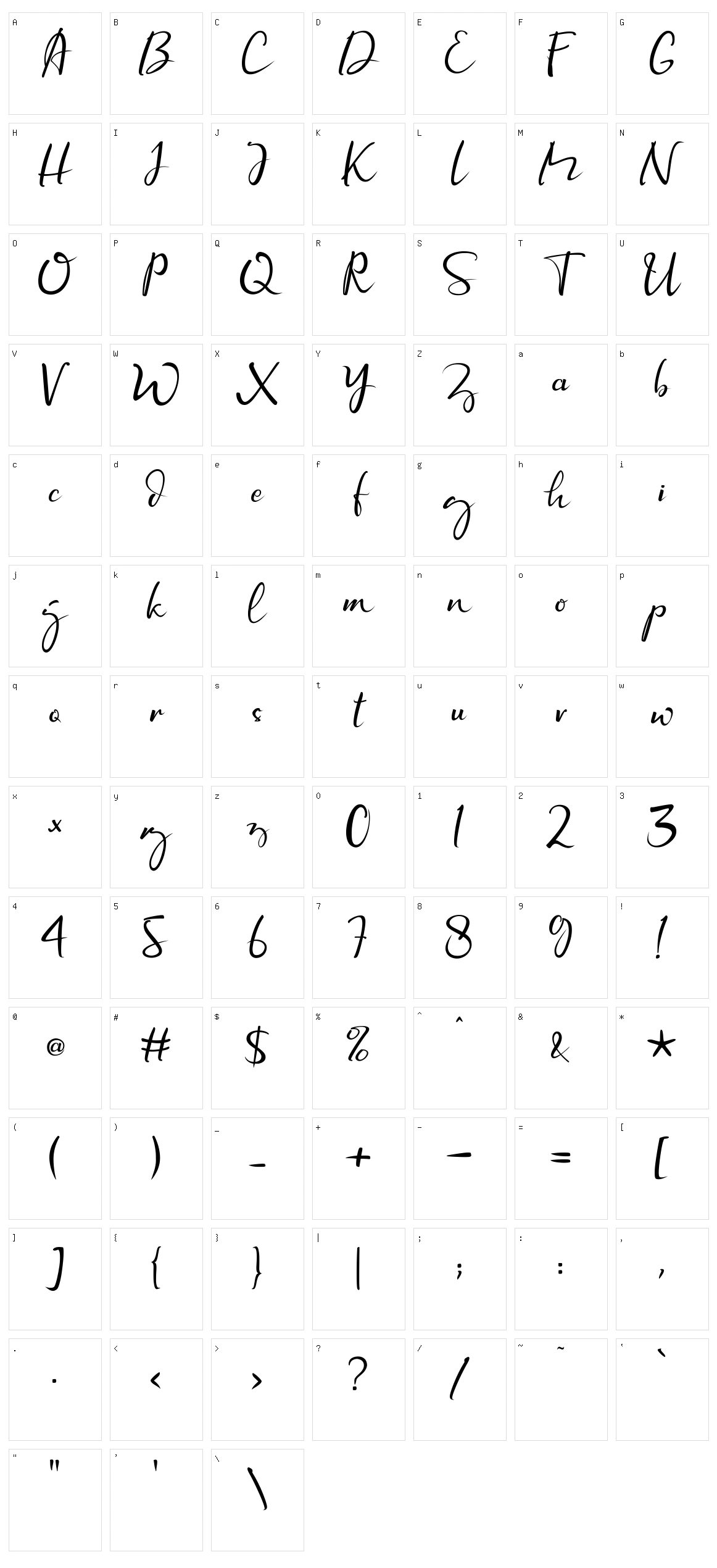 Newyorka Night Character Set