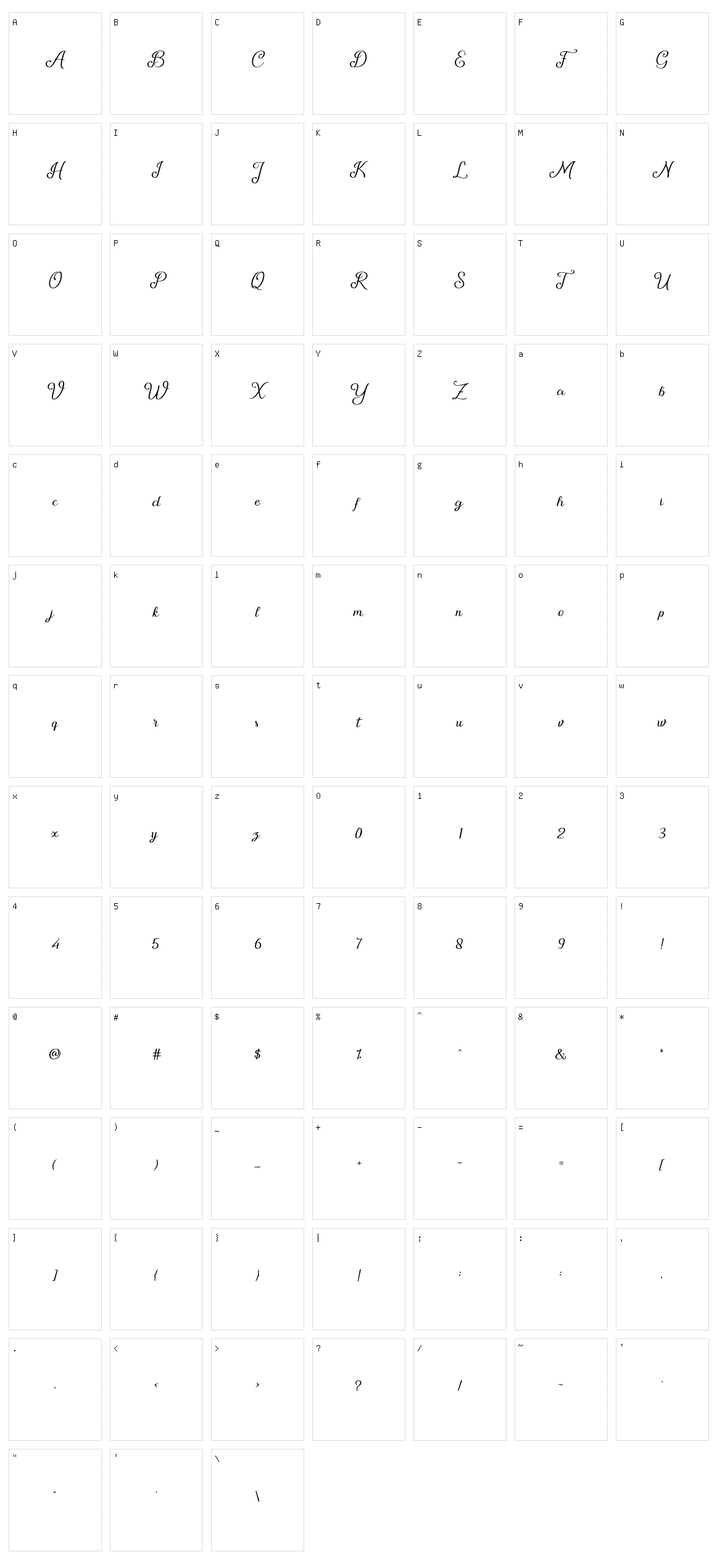 Oh Darling Character Set