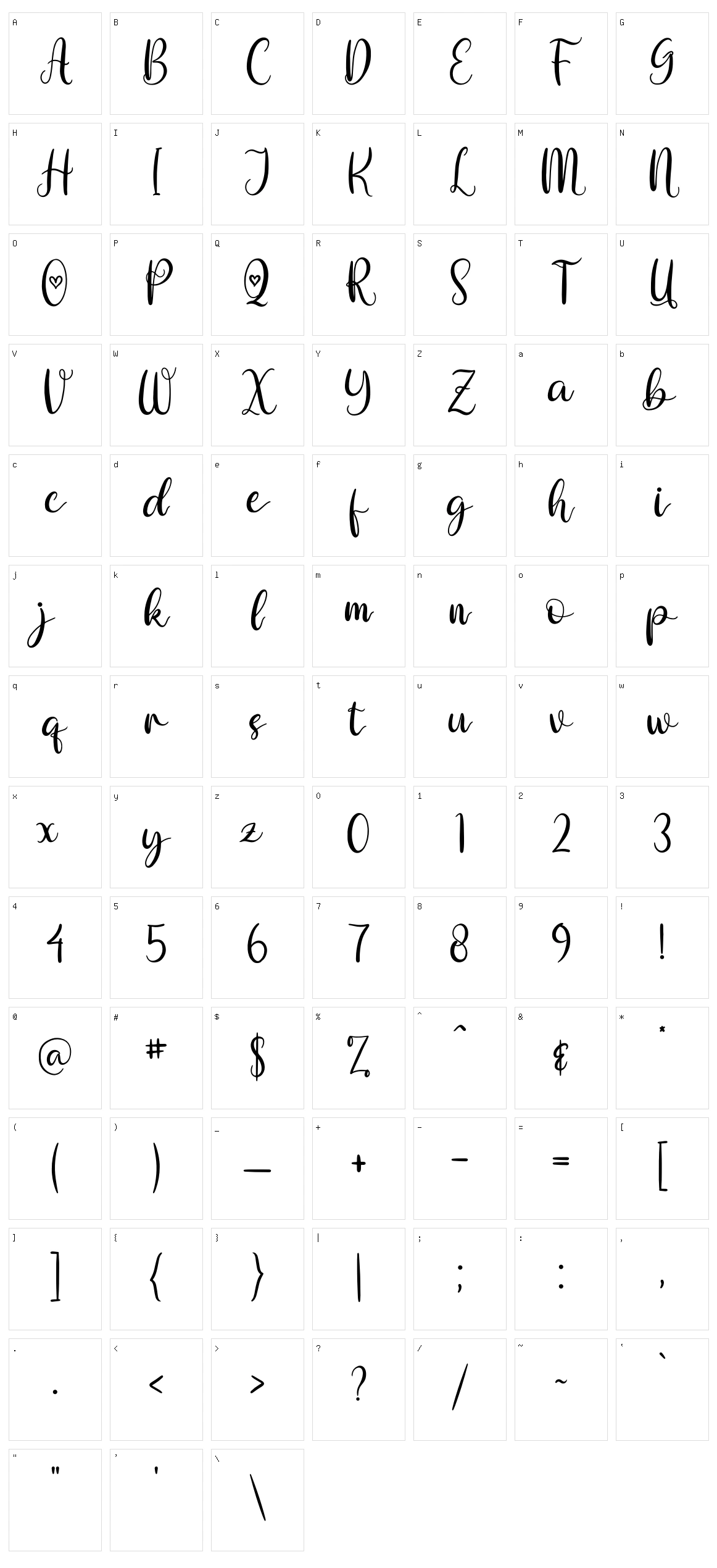 Ottami Character Set