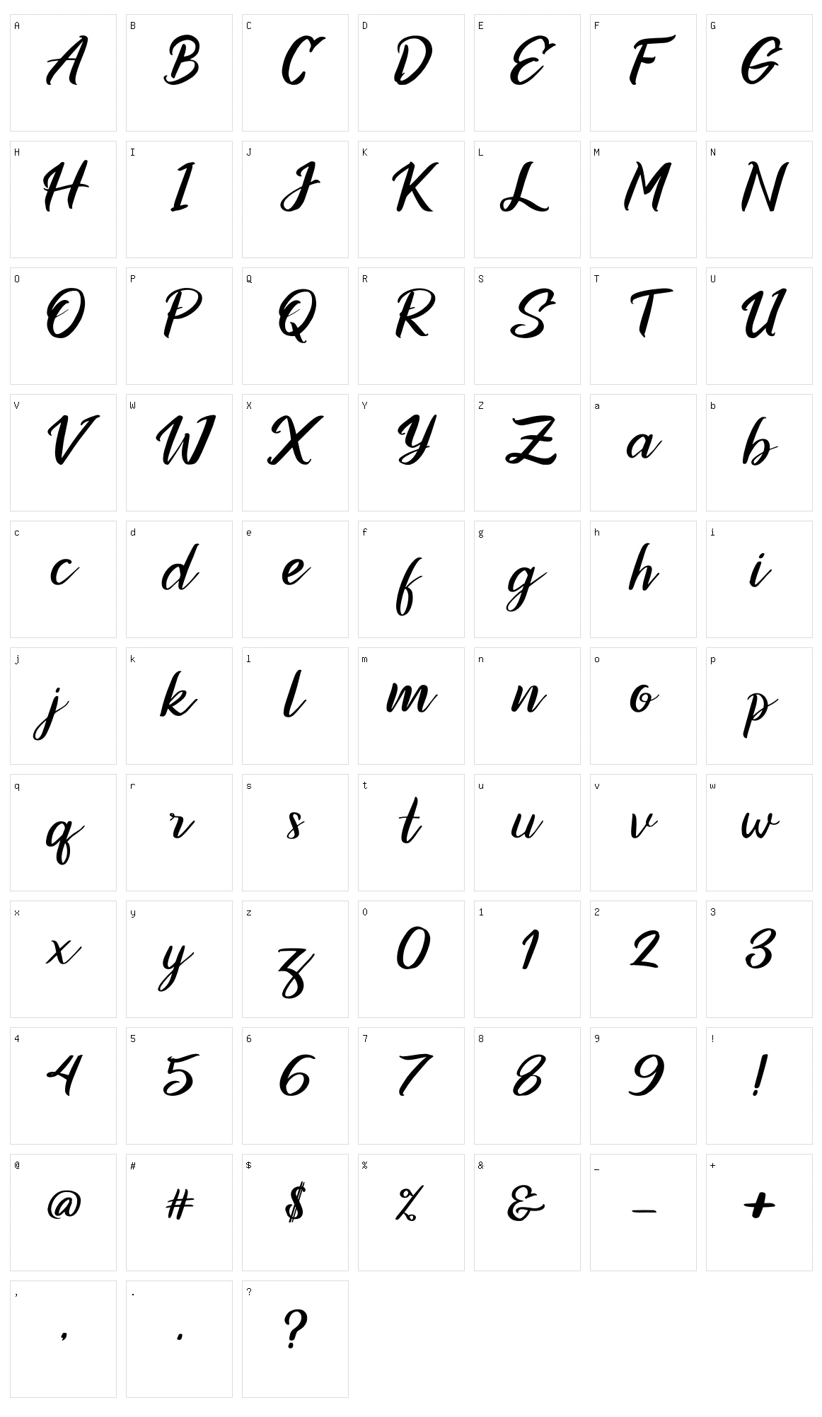 Ottoma Character Set