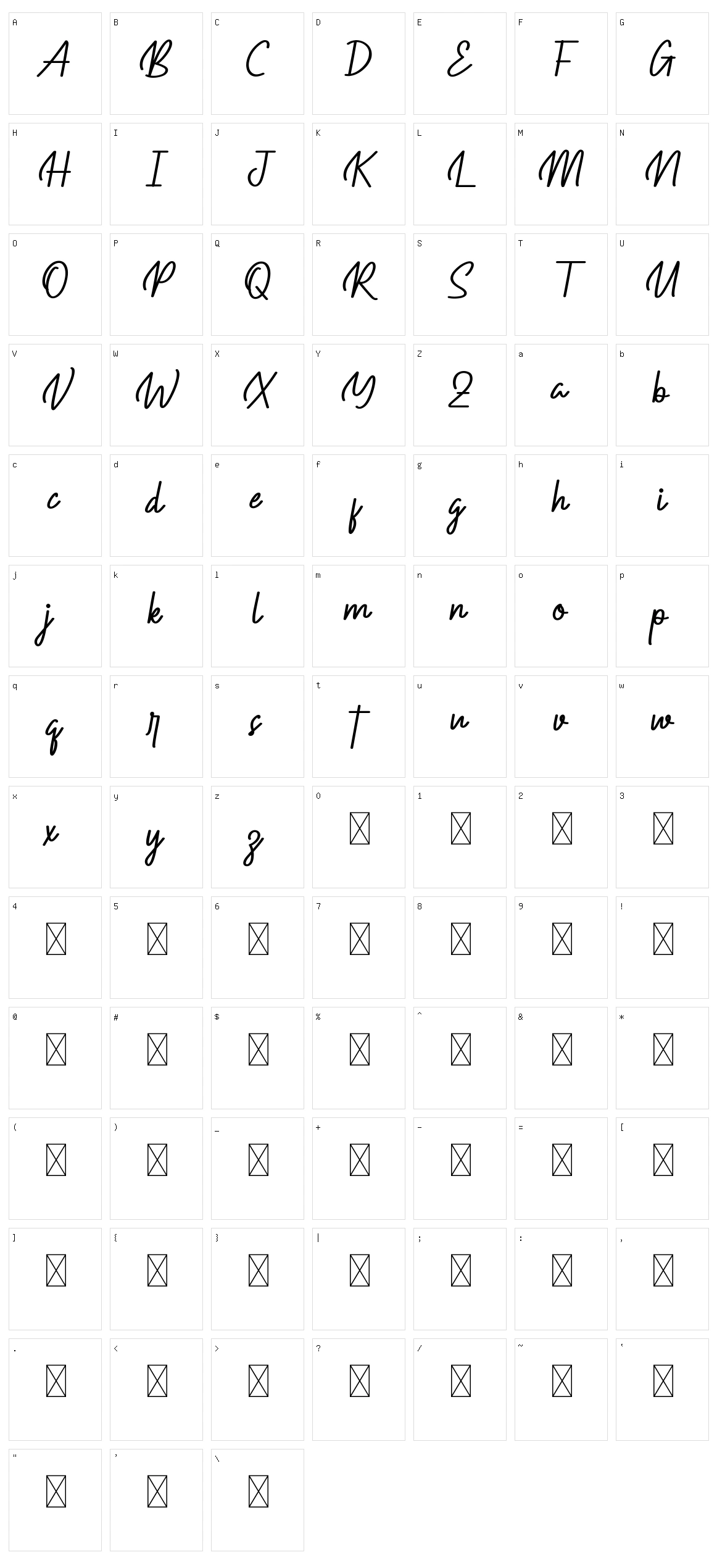 Outrageous Character Set