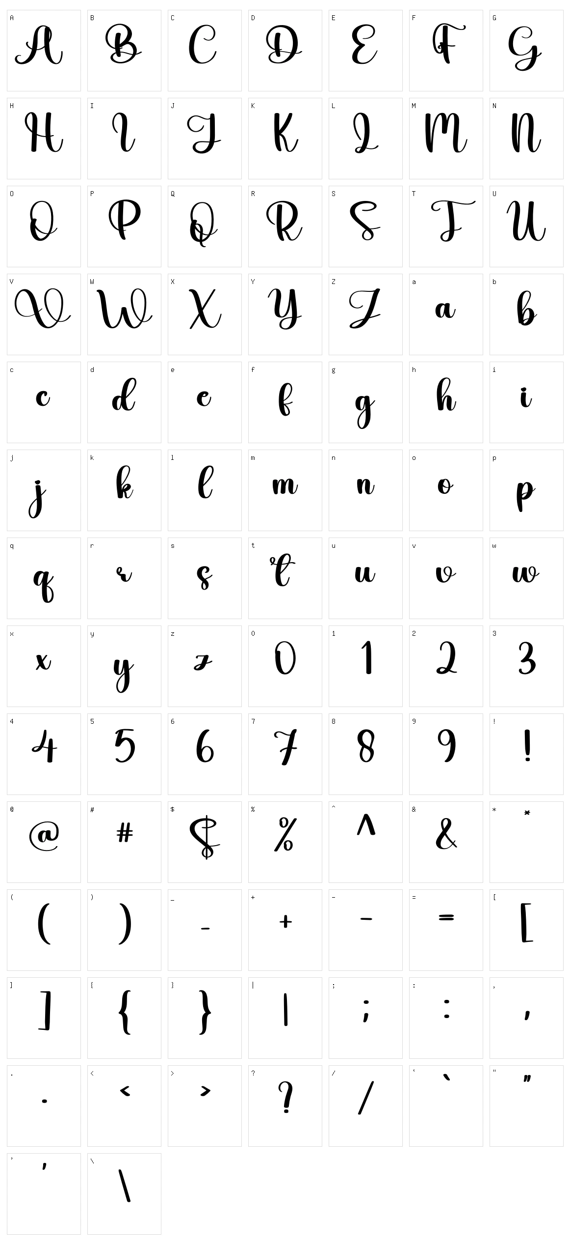 Potato Character Set