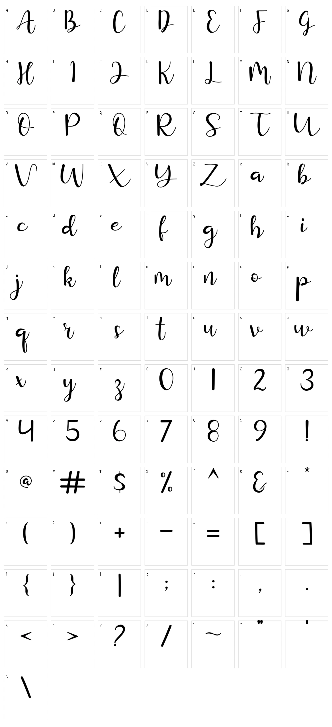 Purple Queen Character Set