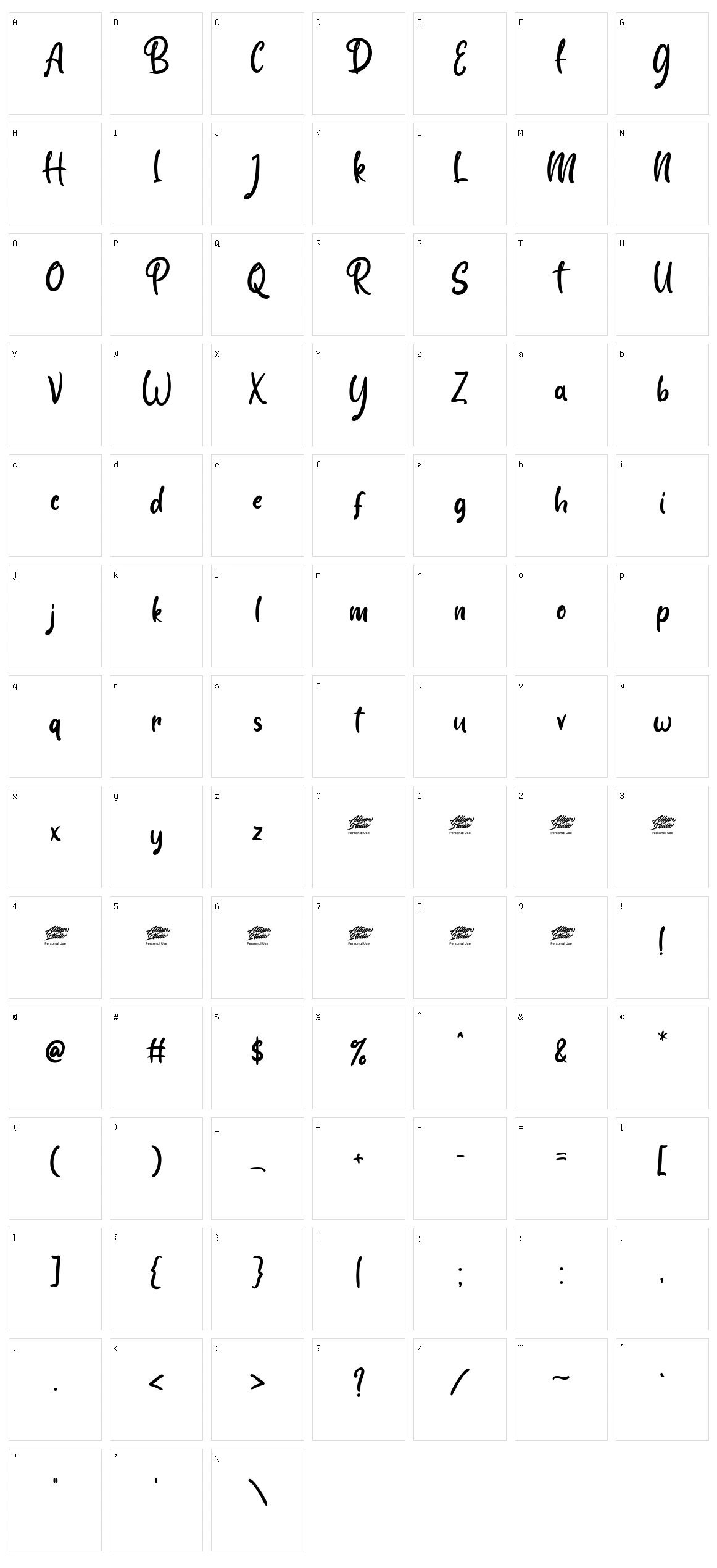 Purple Rosallia Character Set