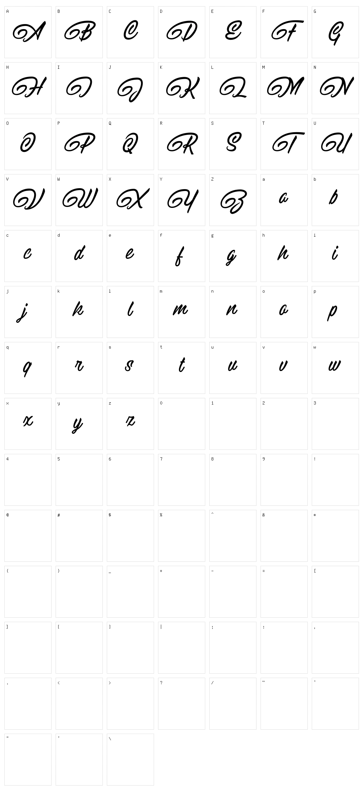 Raitons Character Set