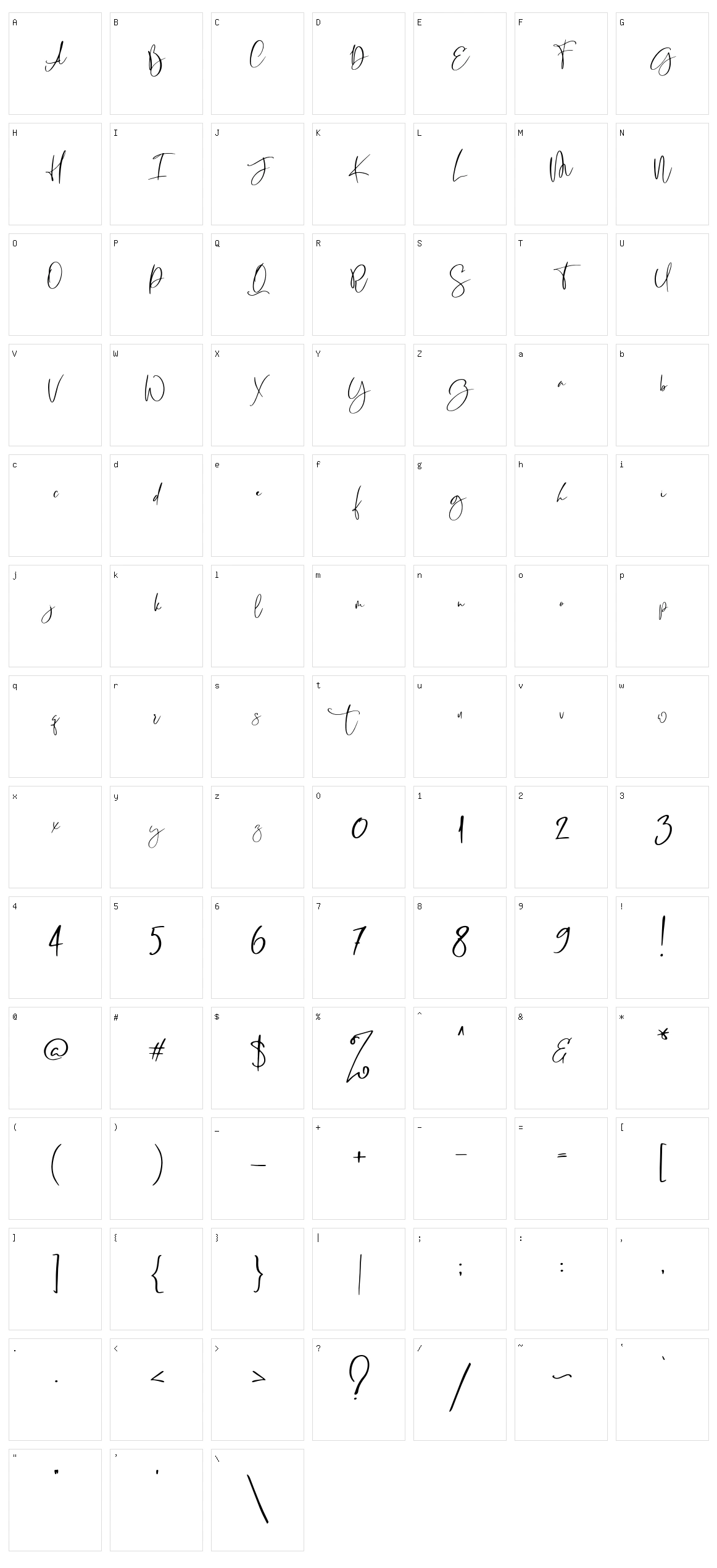 Rasty King Character Set