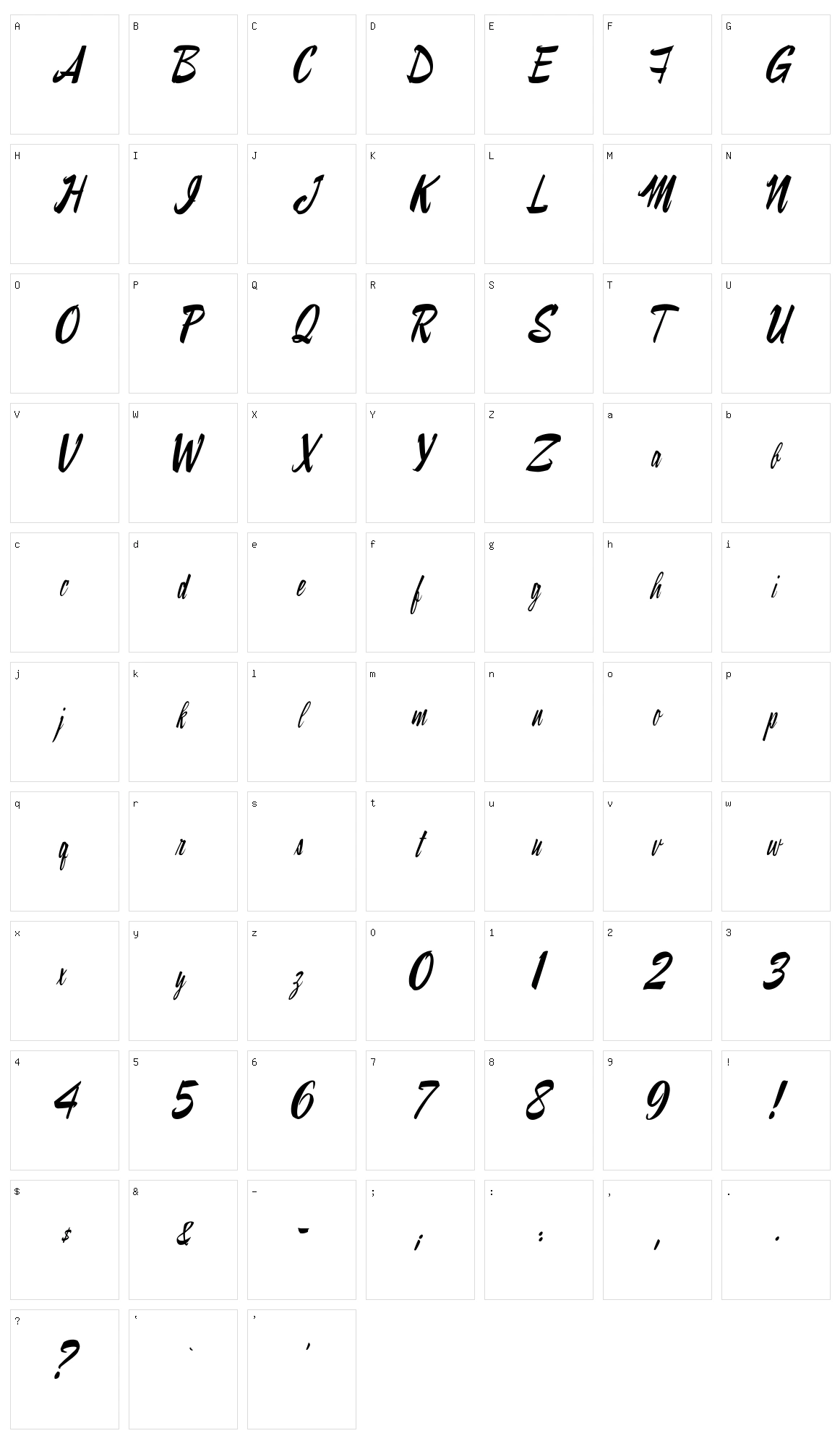 Ray Morgan Style Character Set