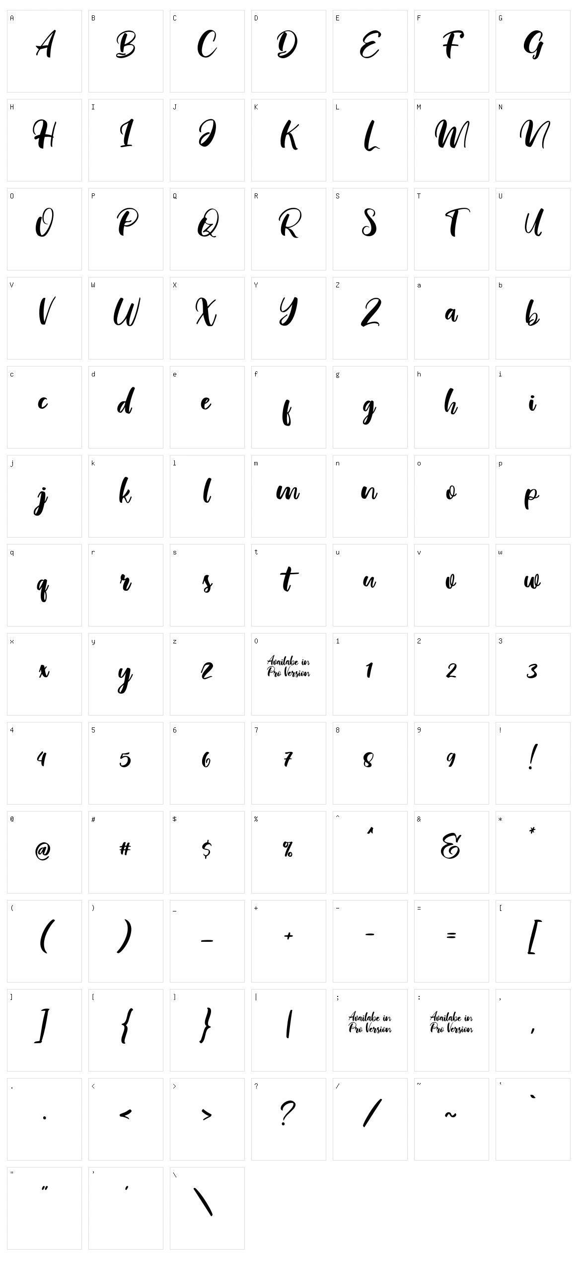 Real Ohio Character Set