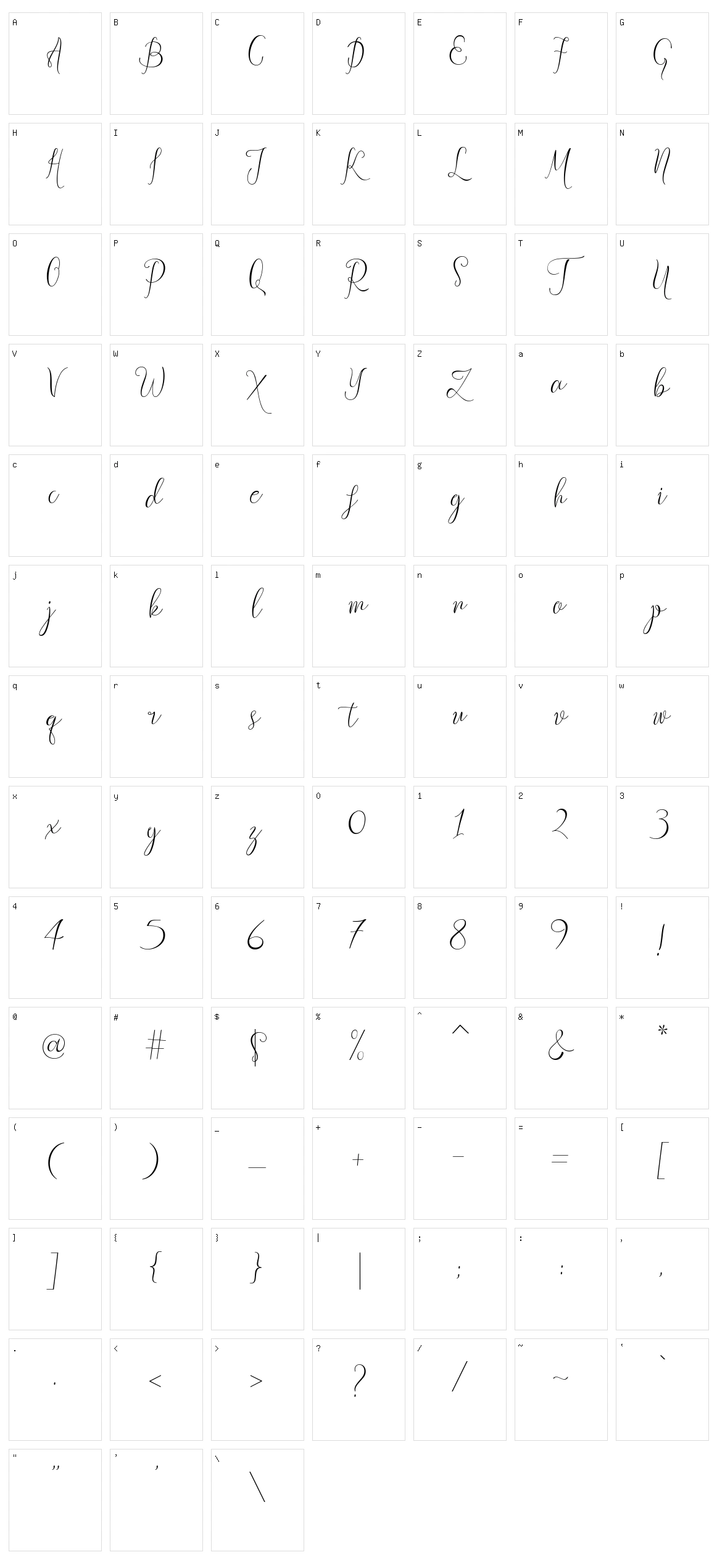 Restuner Character Set