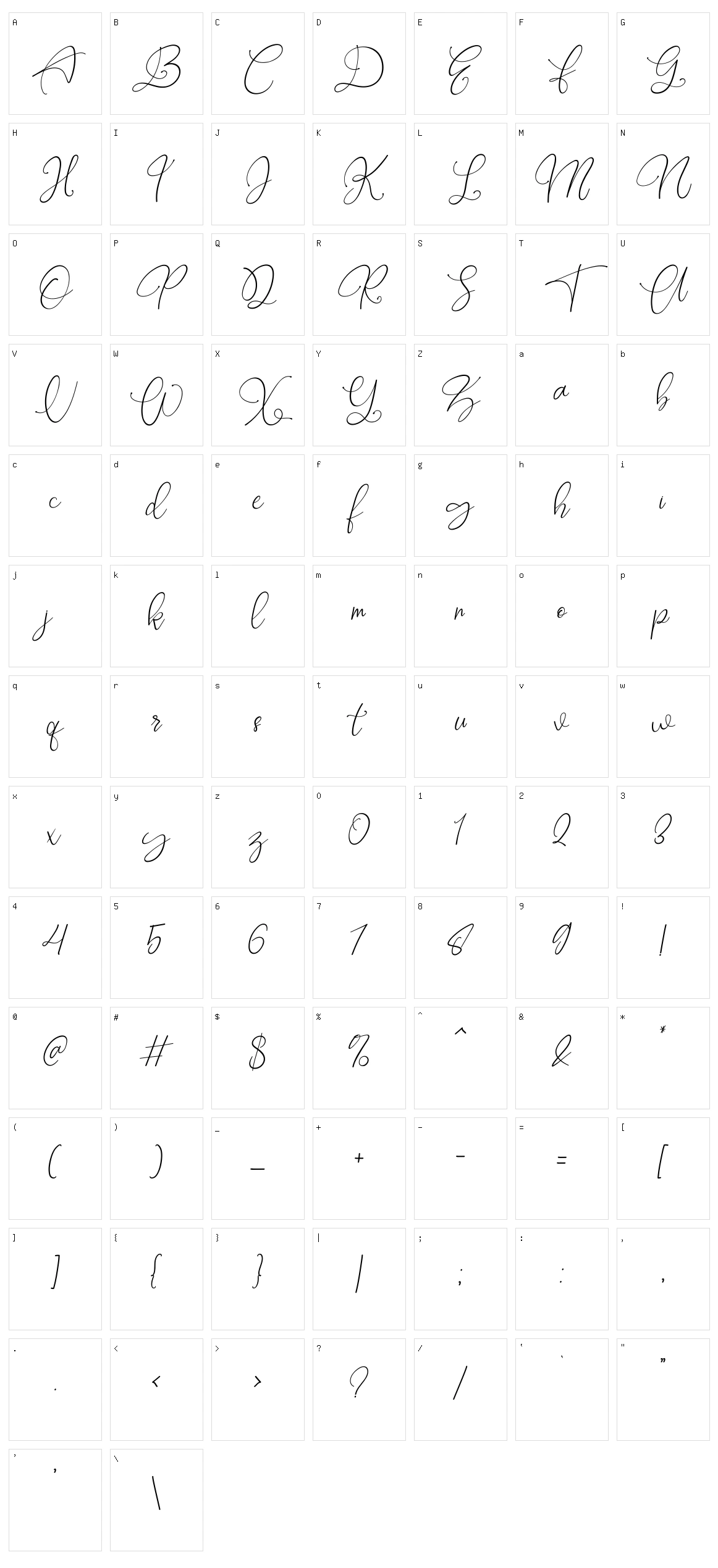 Rottrydam Wargna Character Set