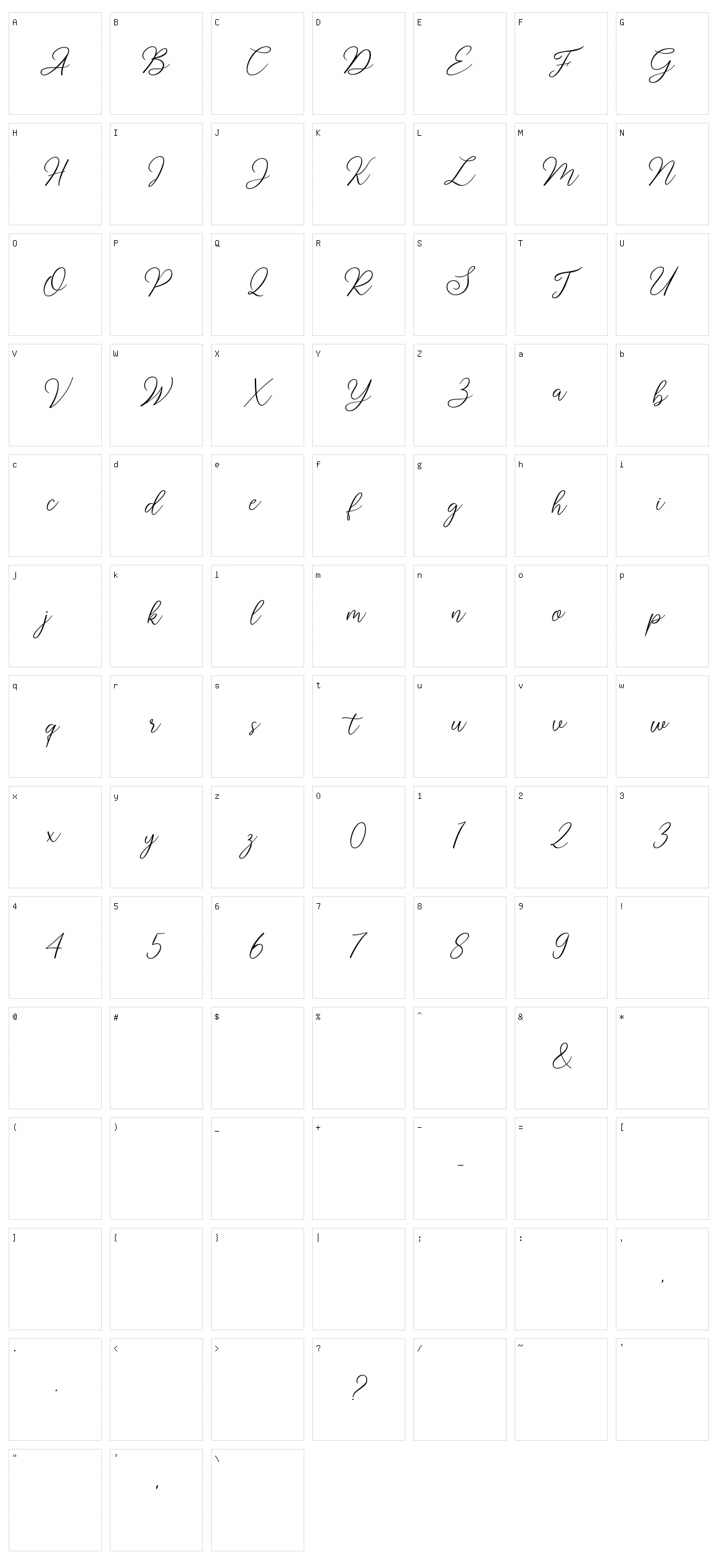 Sabyan Character Set