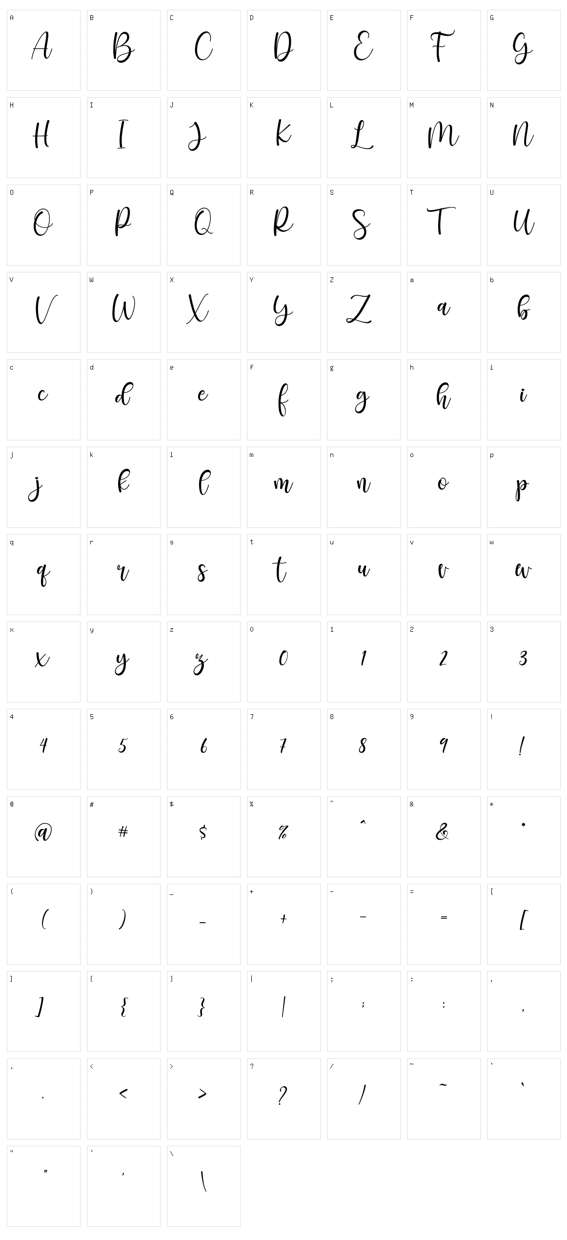 Santhin Character Set