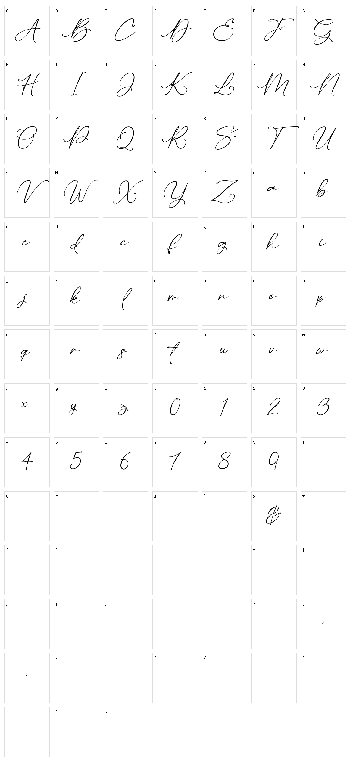 Saritha Character Set