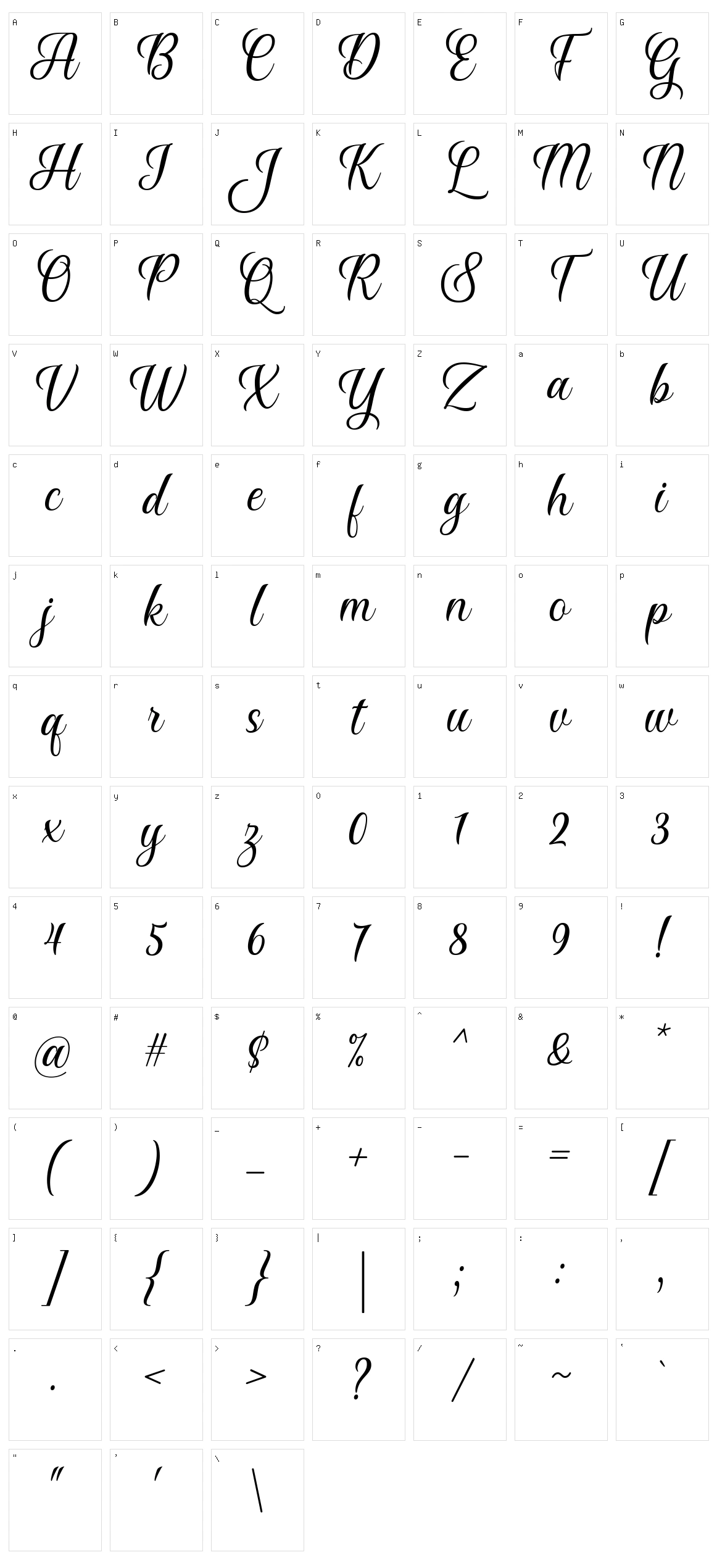 Say Yes Character Set