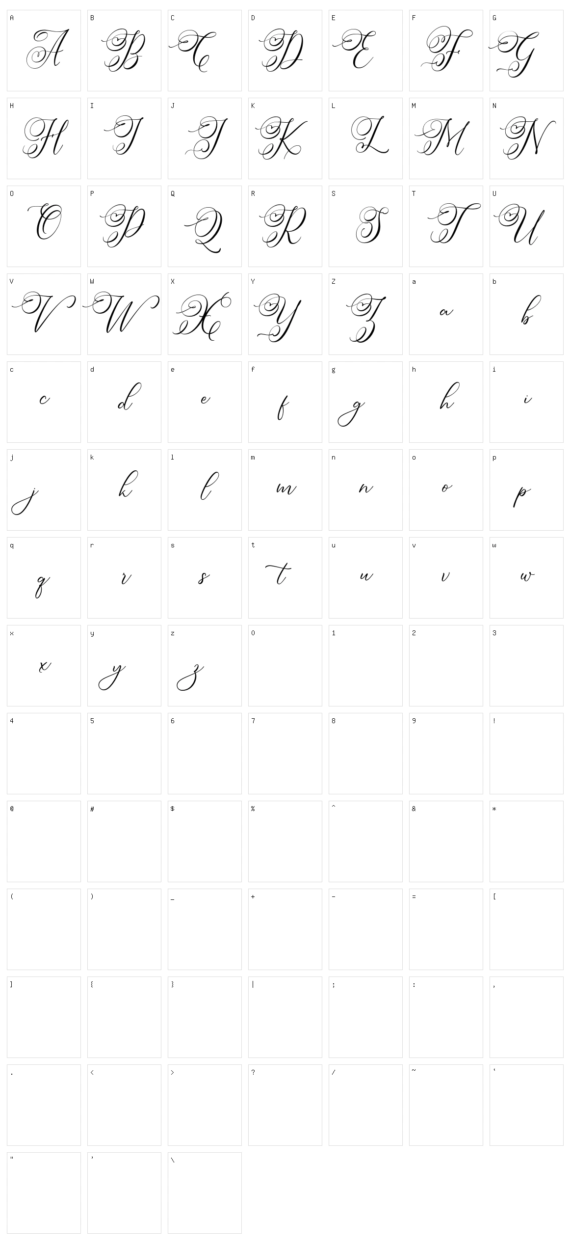 Simply Harmony Character Set