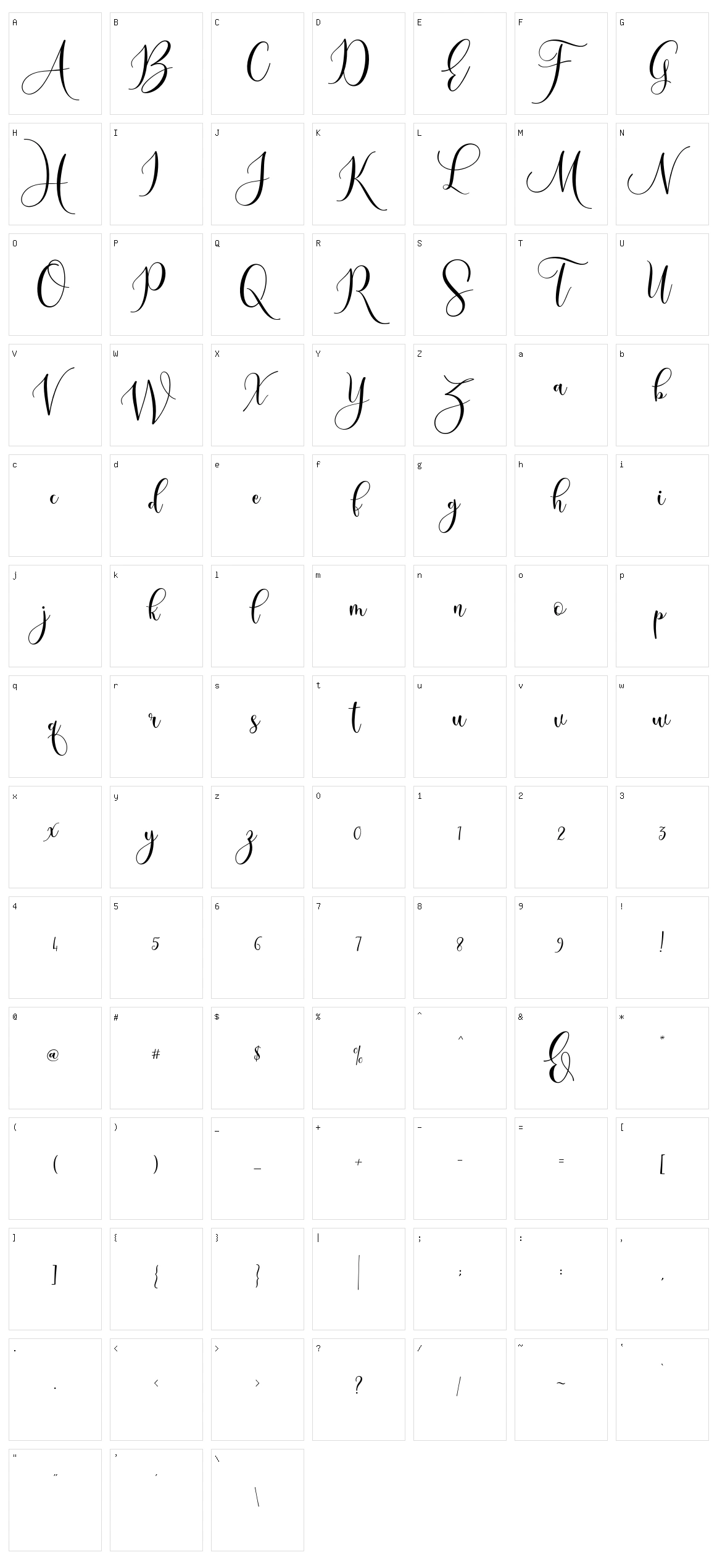 Sleeplesson Character Set