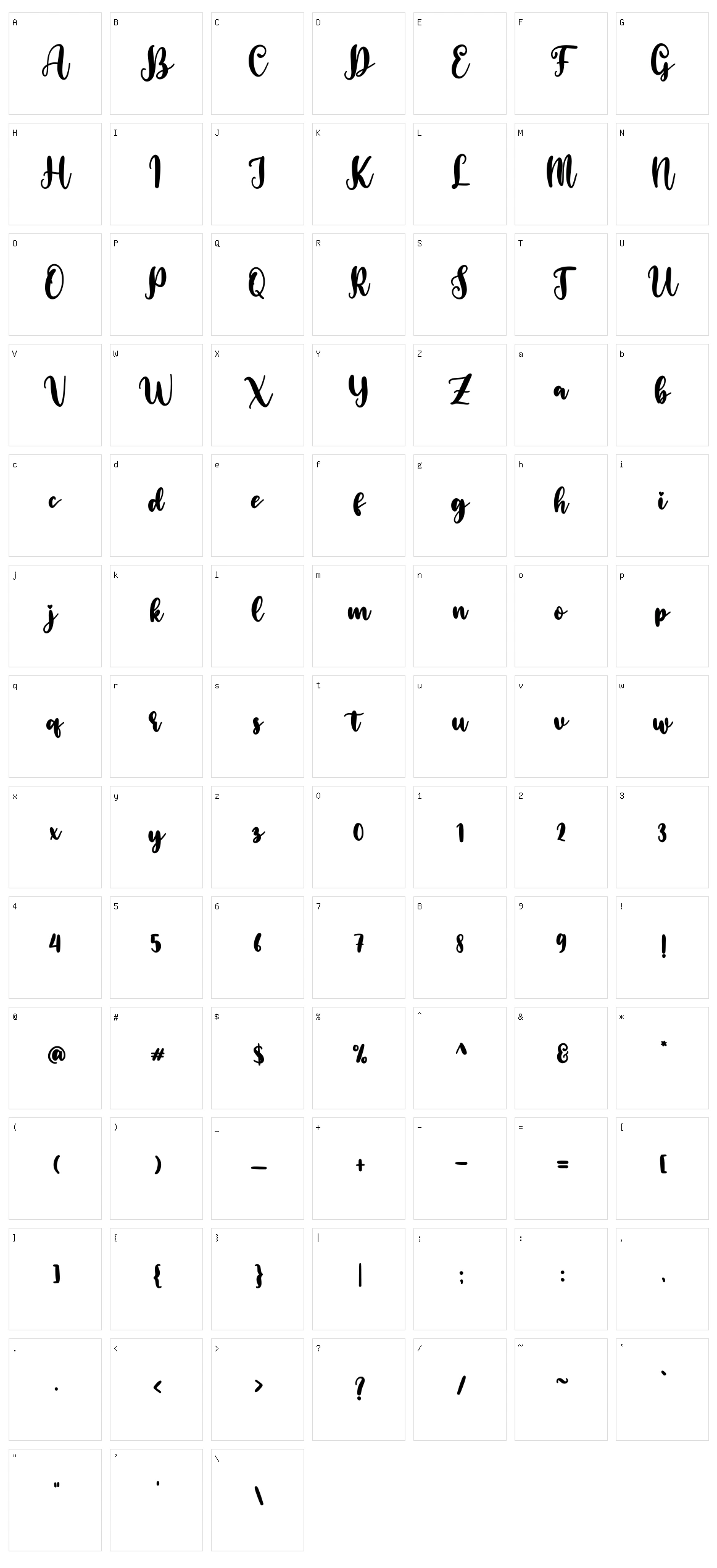 Smile Hana Character Set