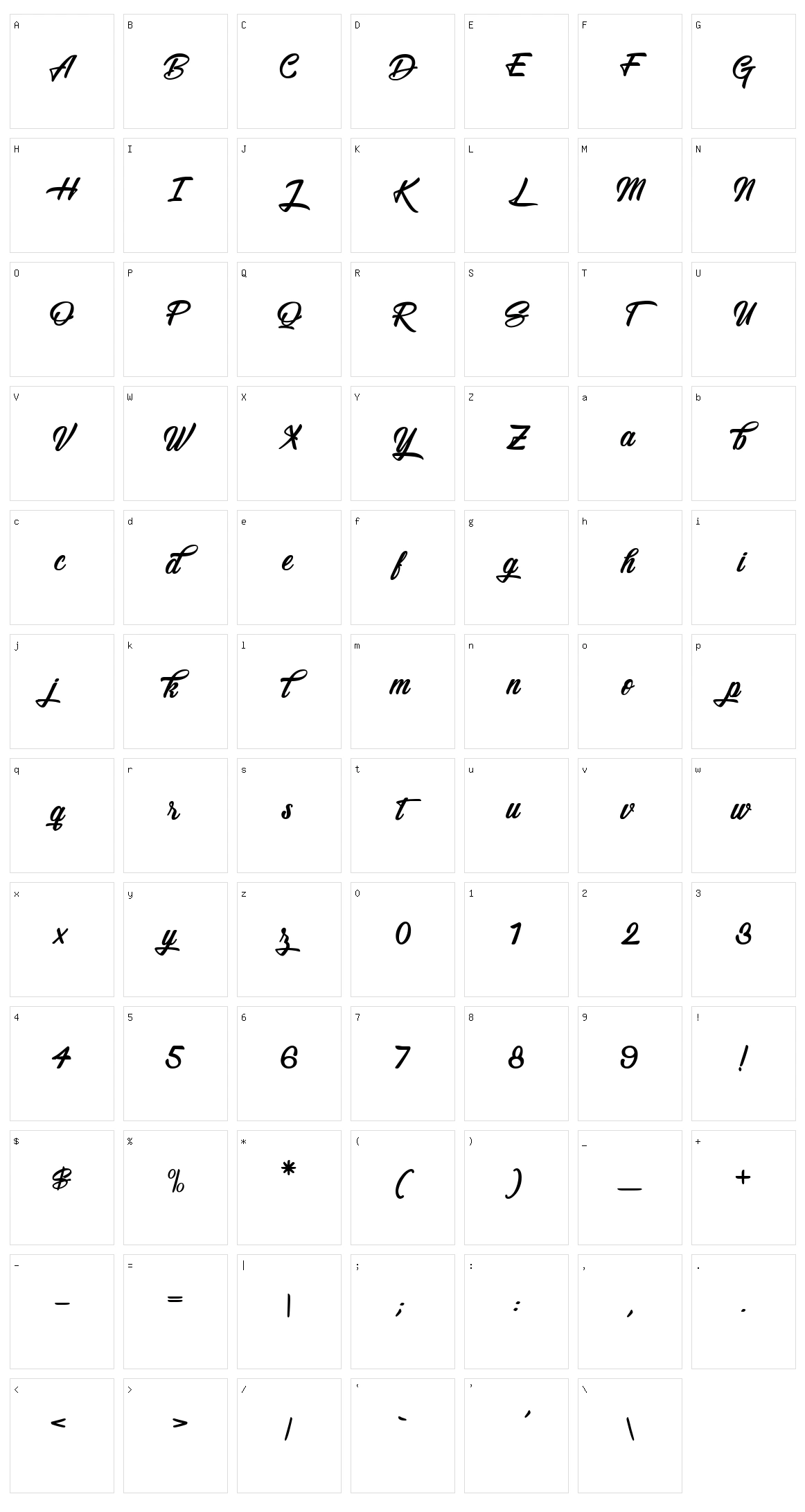 Snowboarding Only Character Set