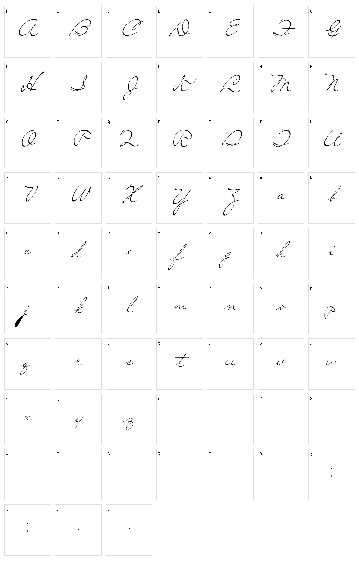 So Lonely Character Set