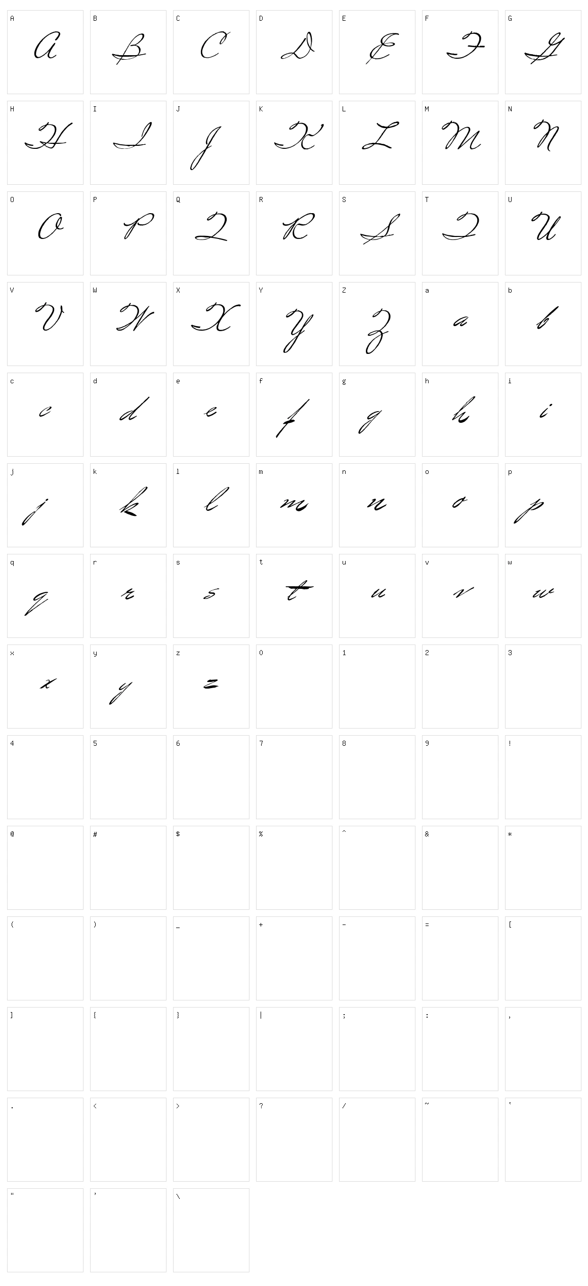 Spirulina Character Set