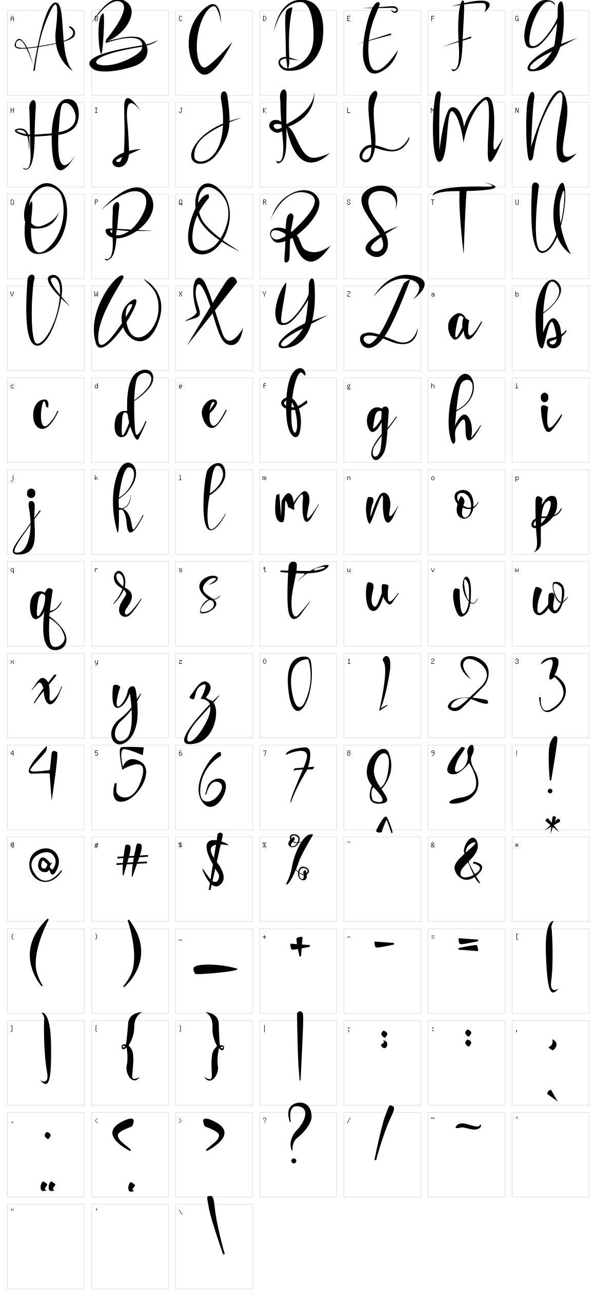 Suka Bohong Character Set