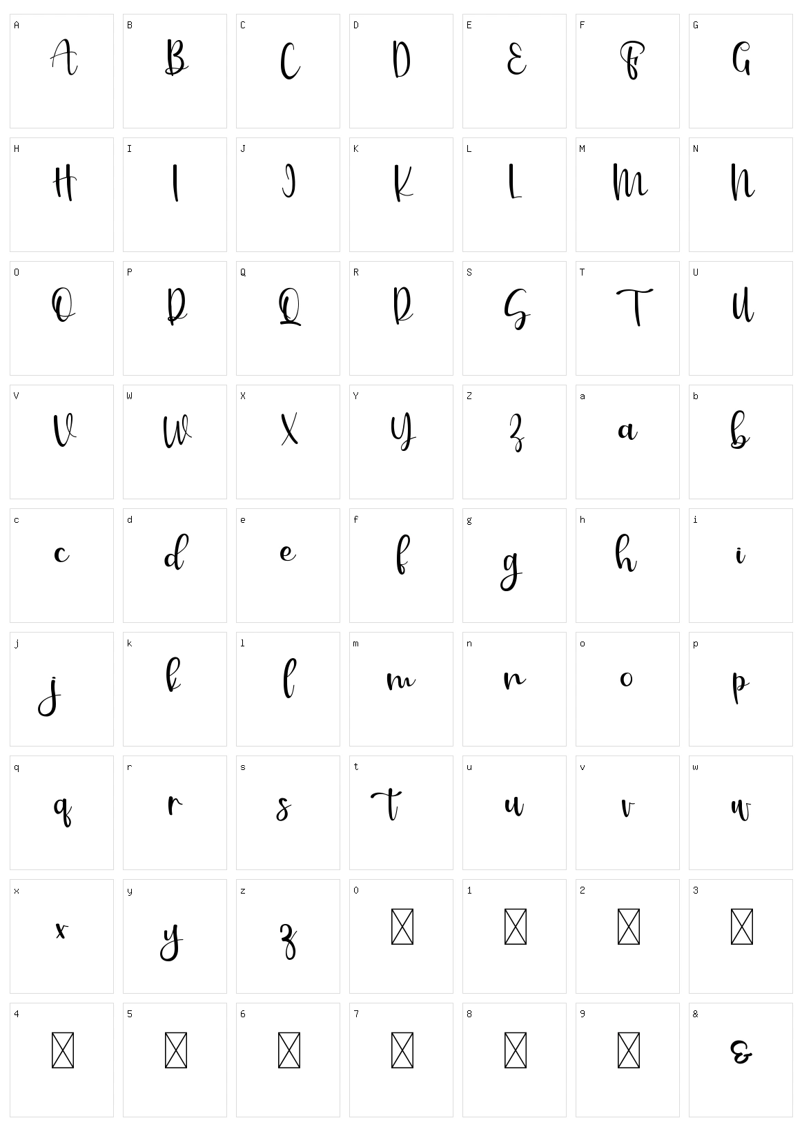 Sweet And Pretty Character Set