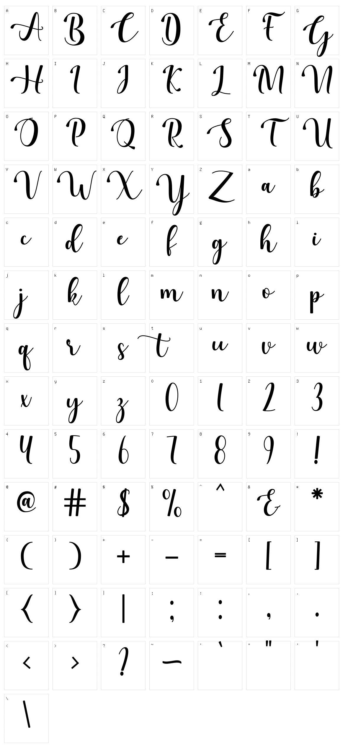 Sweet Heart Character Set