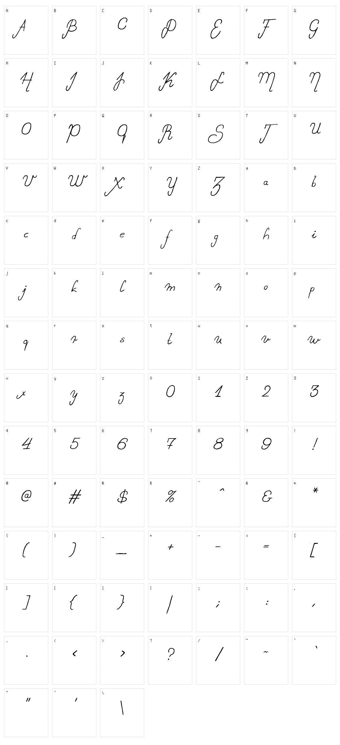 Sweet Lady Character Set