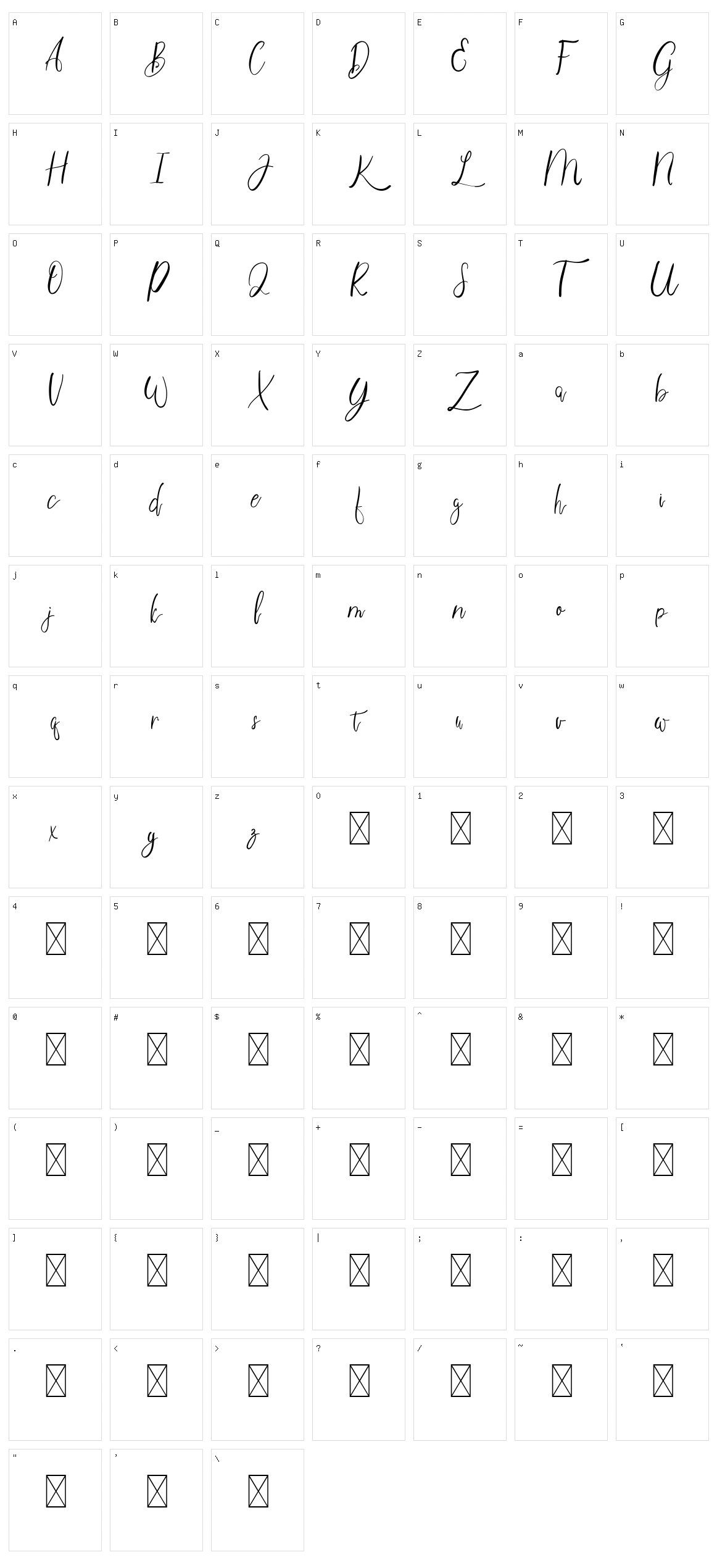 Sweetheart Character Set