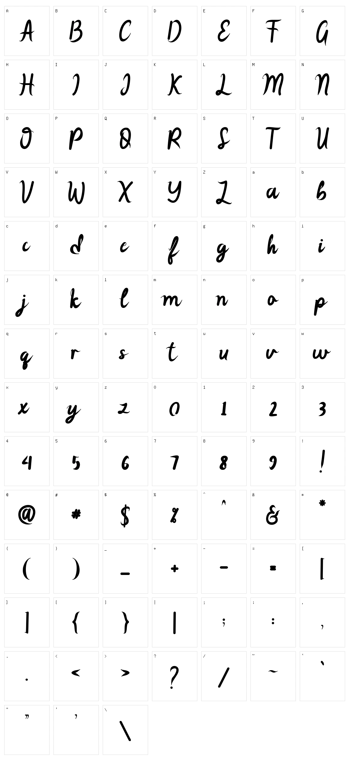 The Brilliant Character Set