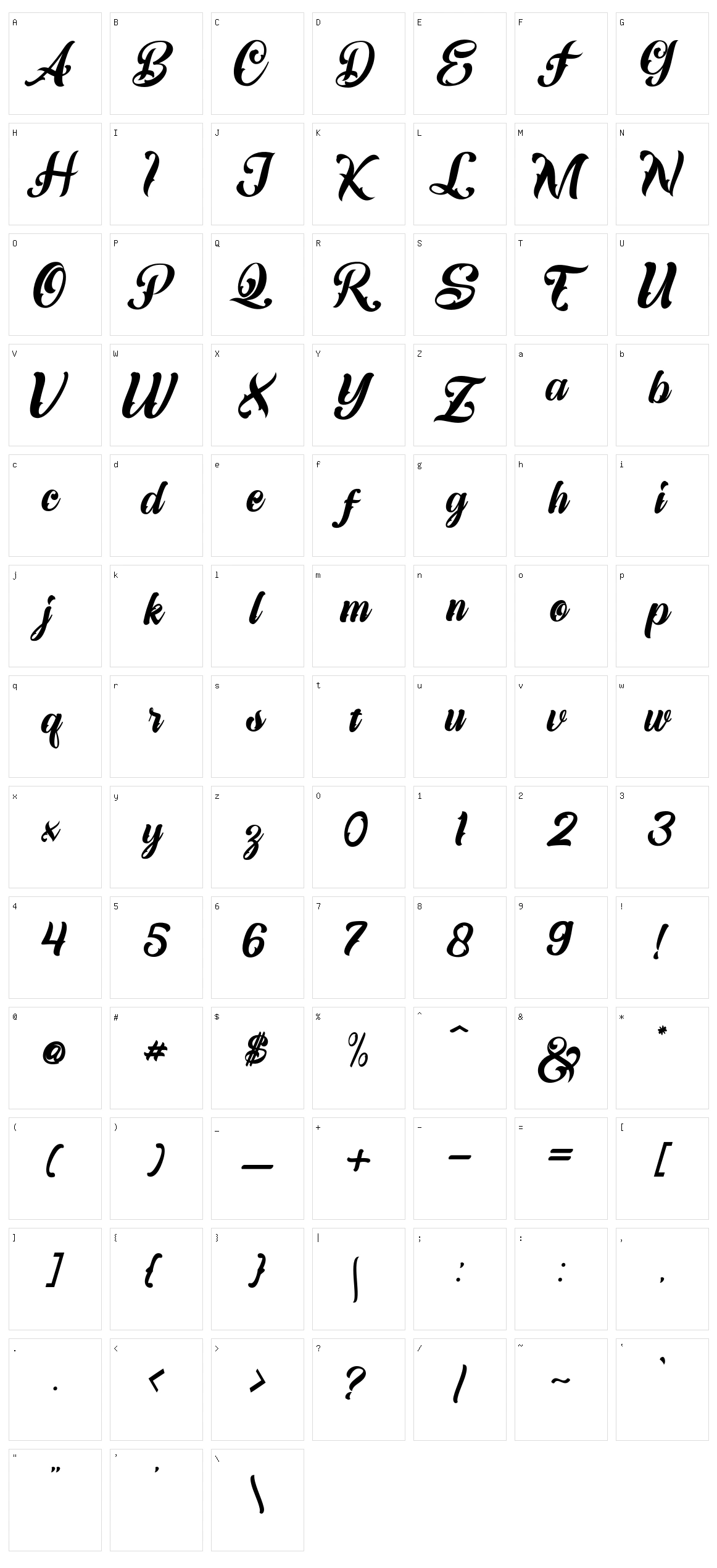 The Queen Of Love Character Set